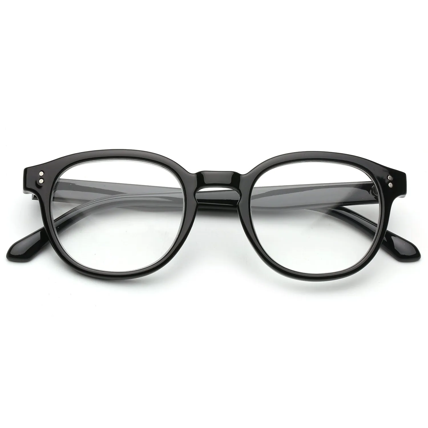 Vitallite Unisex MOD. 523 Occhiali da lettura Acetato Blu Rotonda - immagine 2