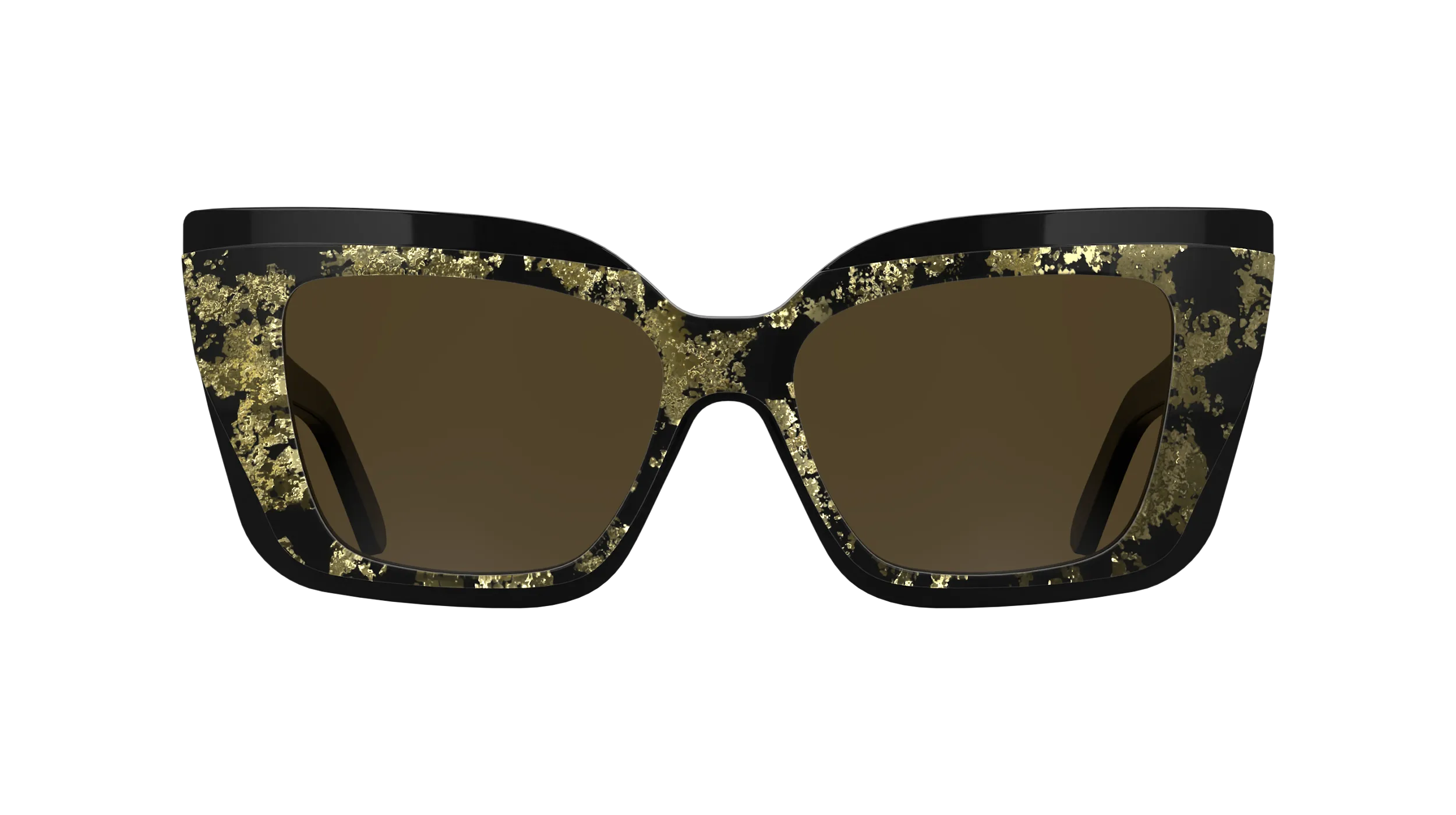 Karl Lagerfeld KL6204S 005 Occhiali da sole Acetato Nero Marrone Squadrata Normale - immagine 2