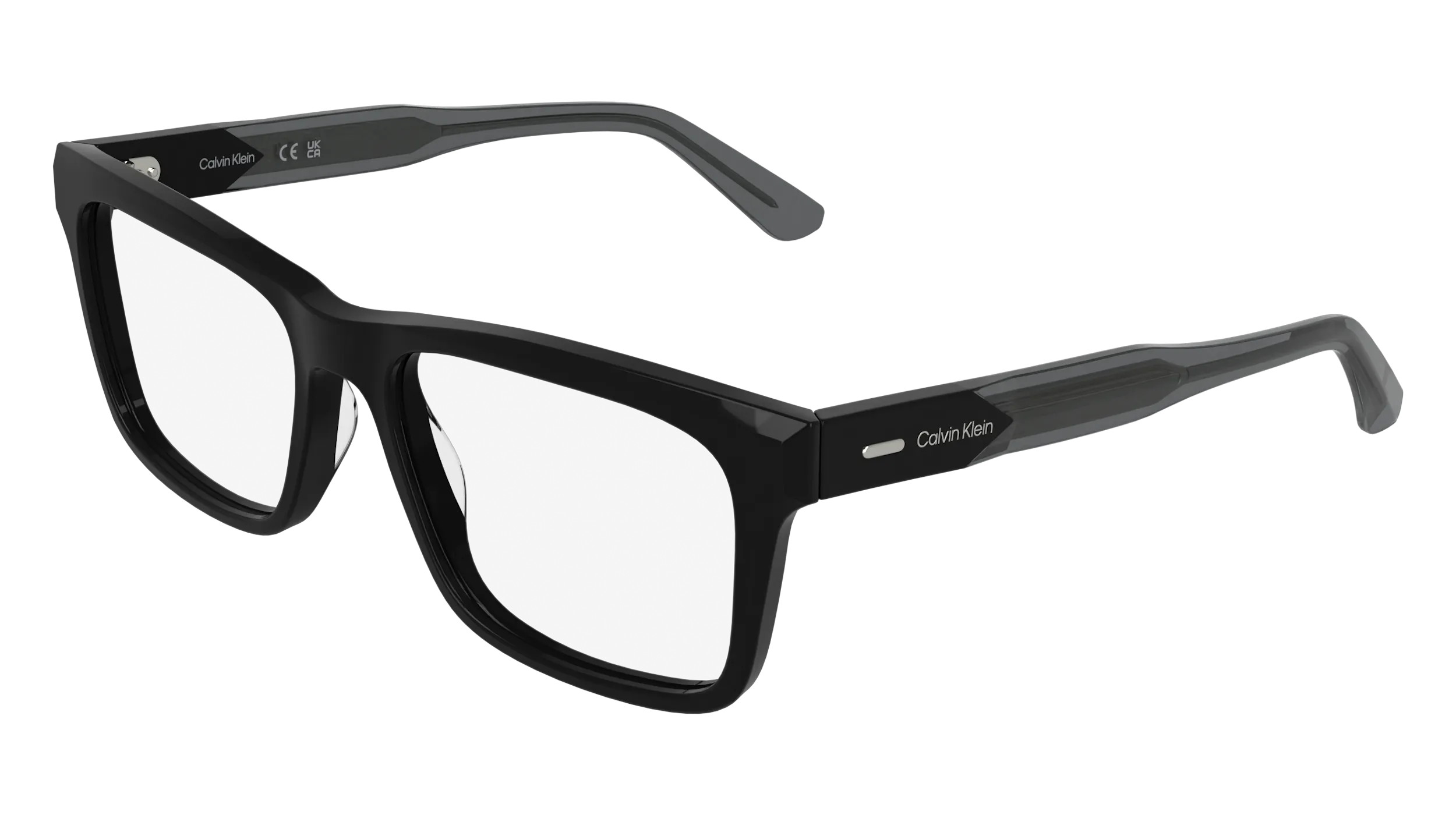 Calvin Klein CK25544 001 Montature da vista Acetato Nero Squadrata Normale - immagine 1