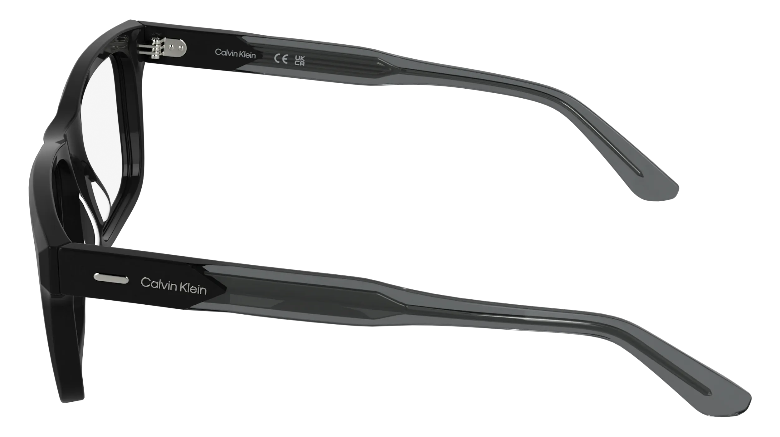Calvin Klein CK25544 001 Montature da vista Acetato Nero Squadrata Normale - immagine 3