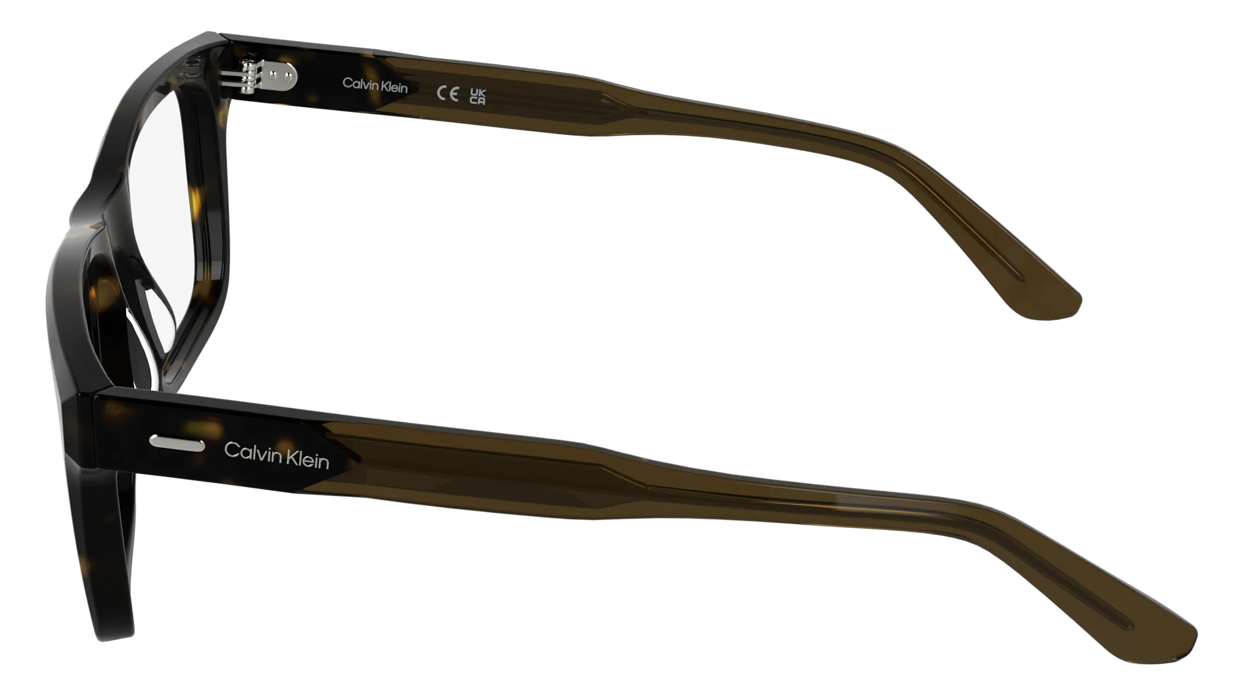 Calvin Klein CK25544 235 Montature da vista Acetato Havana Squadrata Normale - immagine 3