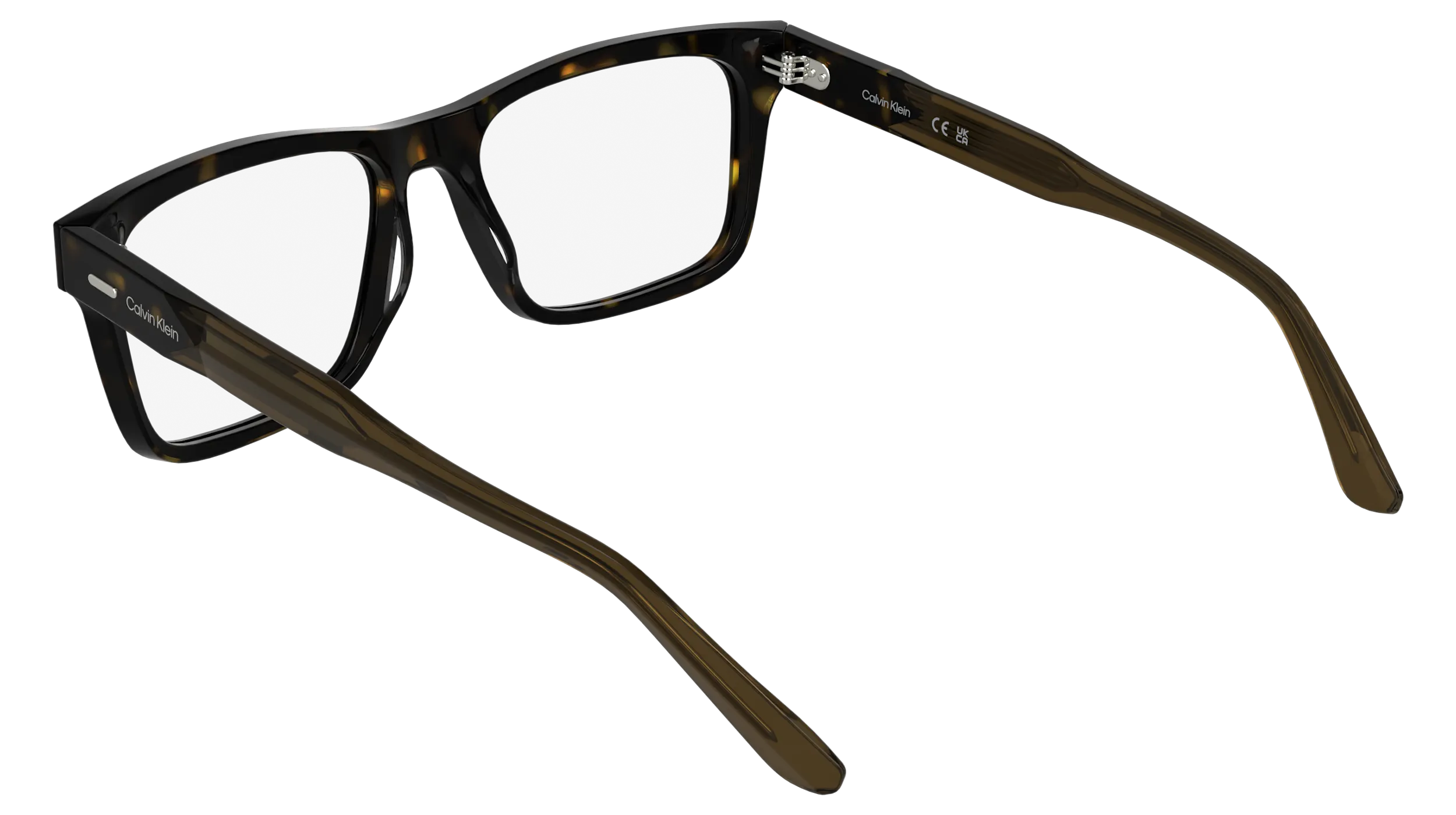Calvin Klein CK25544 235 Montature da vista Acetato Havana Squadrata Normale - immagine 4
