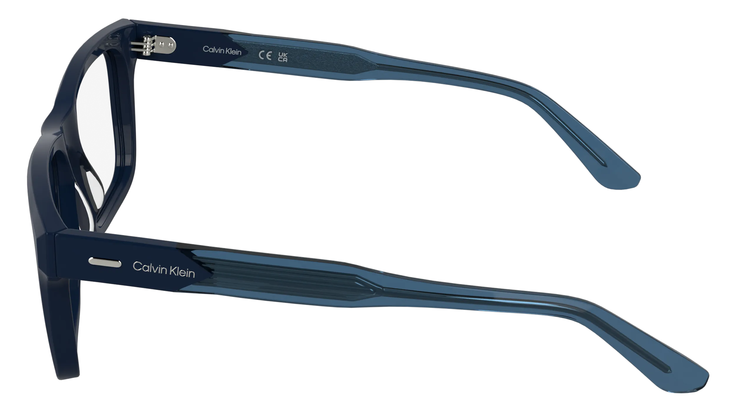 Calvin Klein CK25544 400 Montature da vista Acetato Blu Squadrata Normale - immagine 3