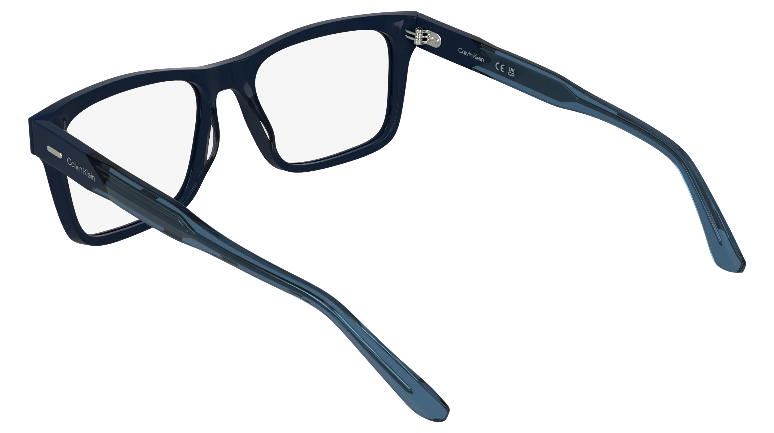 Calvin Klein CK25544 400 Montature da vista Acetato Blu Squadrata Normale - immagine 4