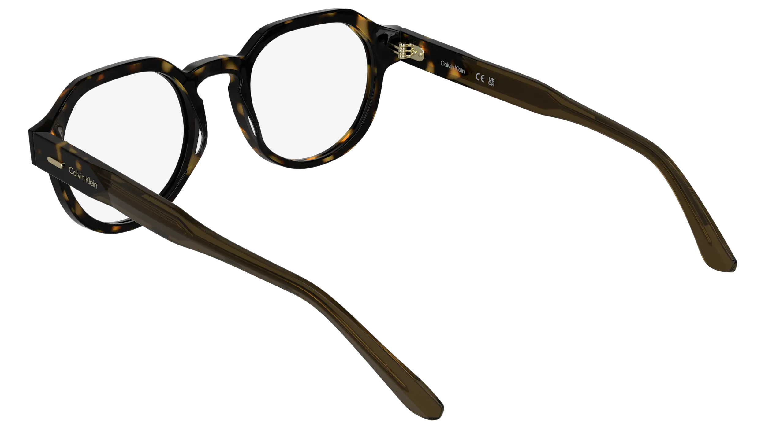 Calvin Klein CK25545 235 Montature da vista Acetato Havana Geometrica Normale - immagine 4