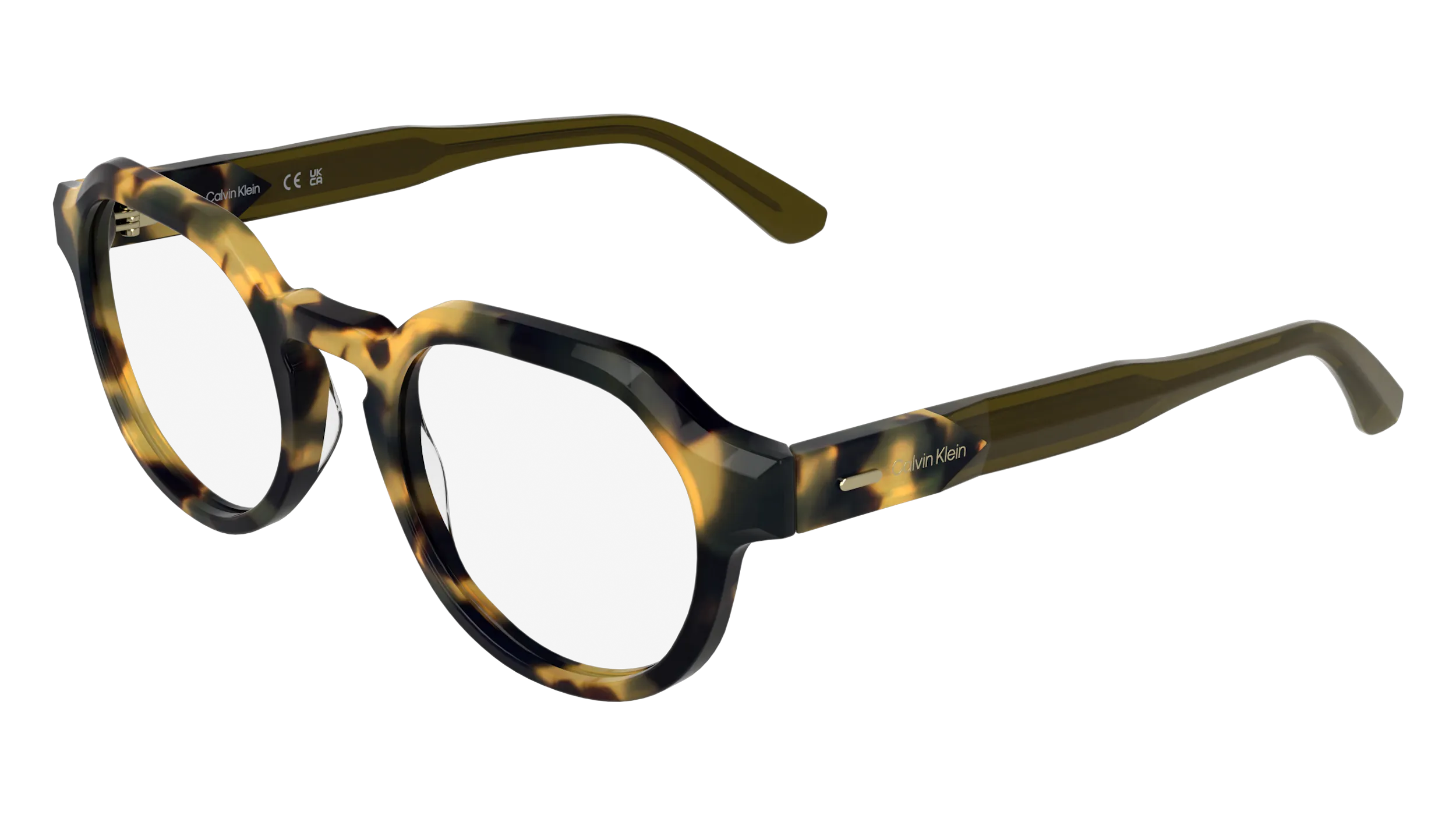 Calvin Klein CK25545 242 Montature da vista Acetato Havana Geometrica Normale - immagine 1