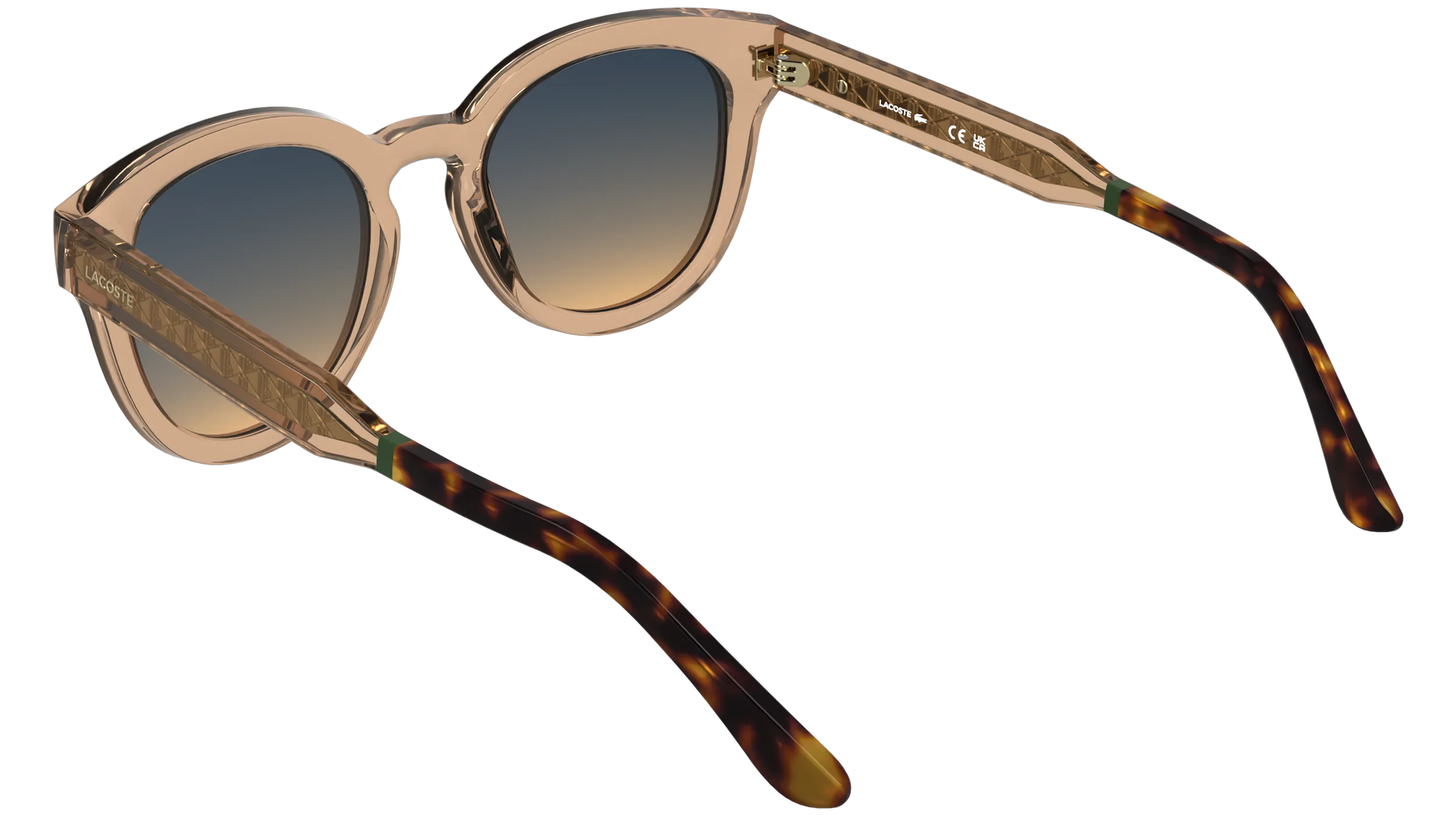 Lacoste L6070S 210 Occhiali da sole Bio-iniettato Marrone Squadrata Normale Sfumato - immagine 4