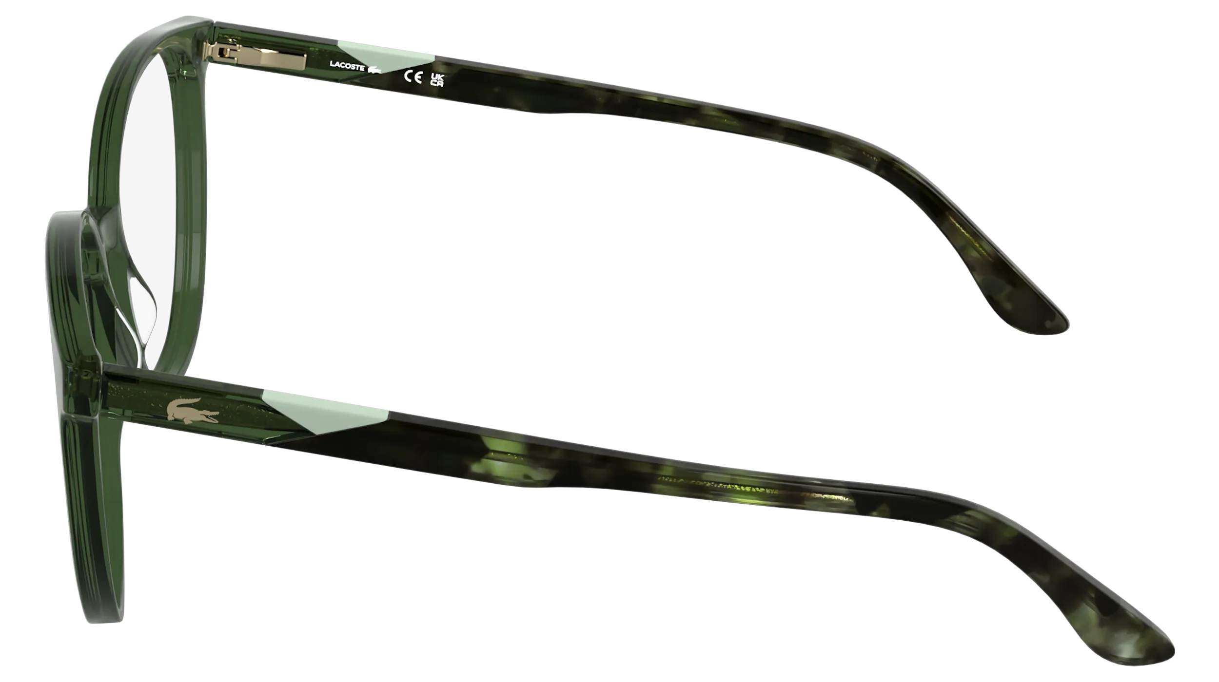 Lacoste L2987 301 Montature da vista Acetato Verde Squadrata Normale - immagine 3
