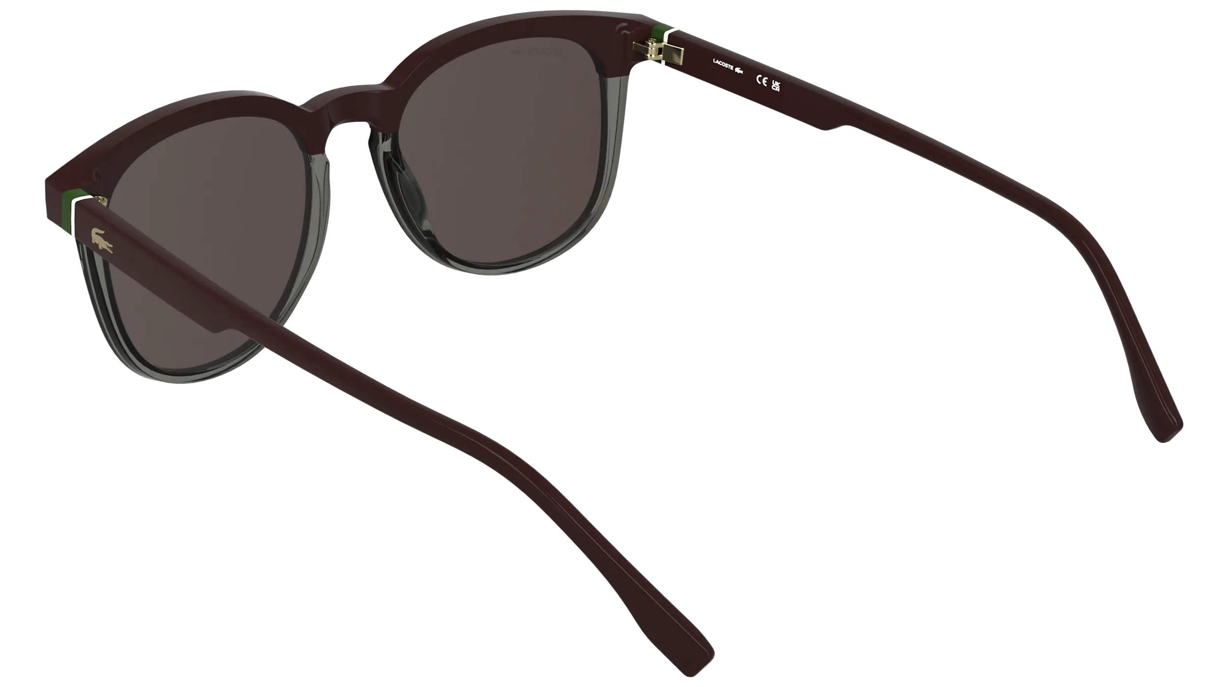 Lacoste L6073S 601 Occhiali da sole Bio-iniettato Rosso Squadrata Normale - immagine 4