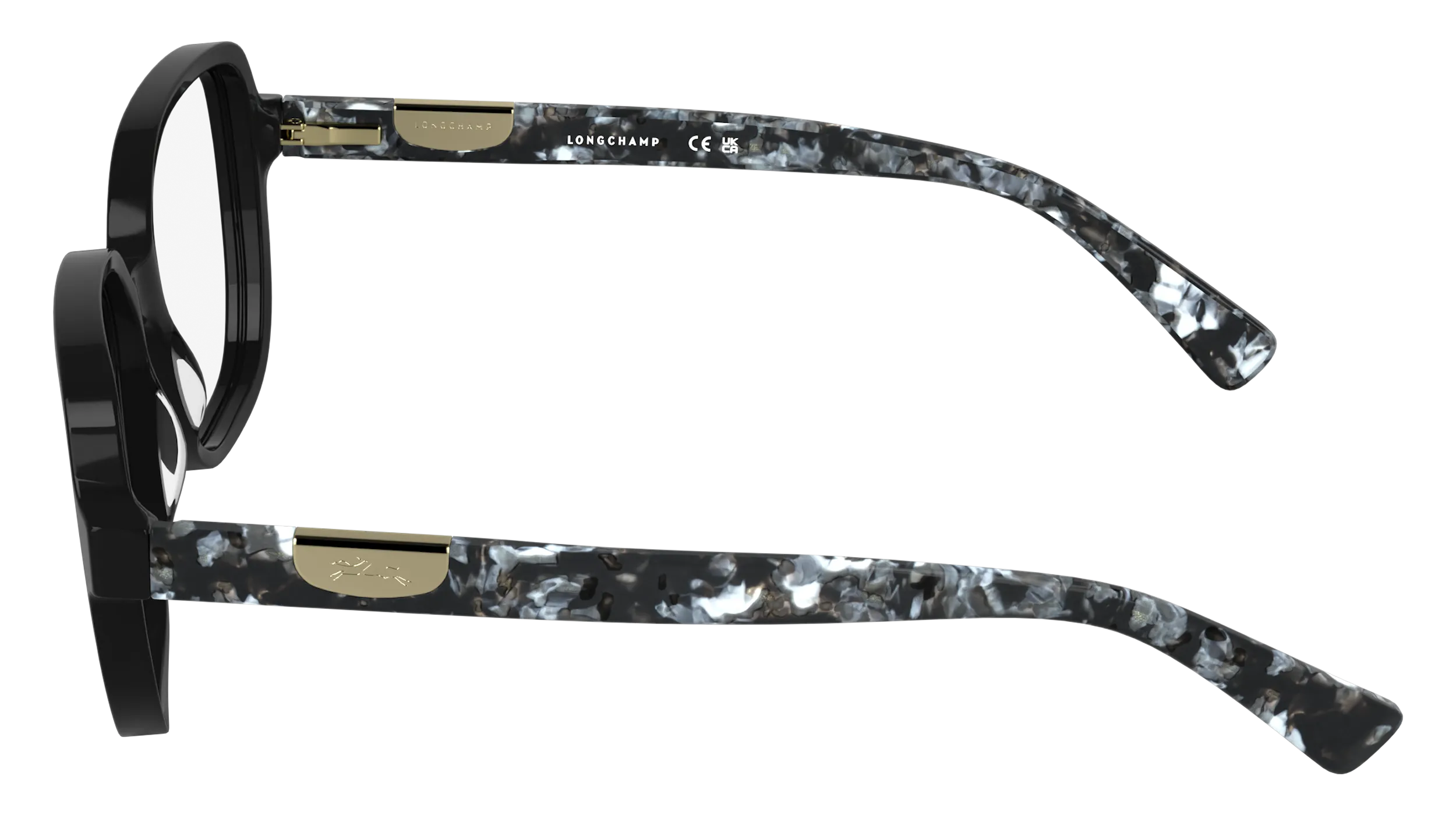 LONGCHAMP LO2784 001 Montature da vista Acetato Nero Squadrata Normale - immagine 3