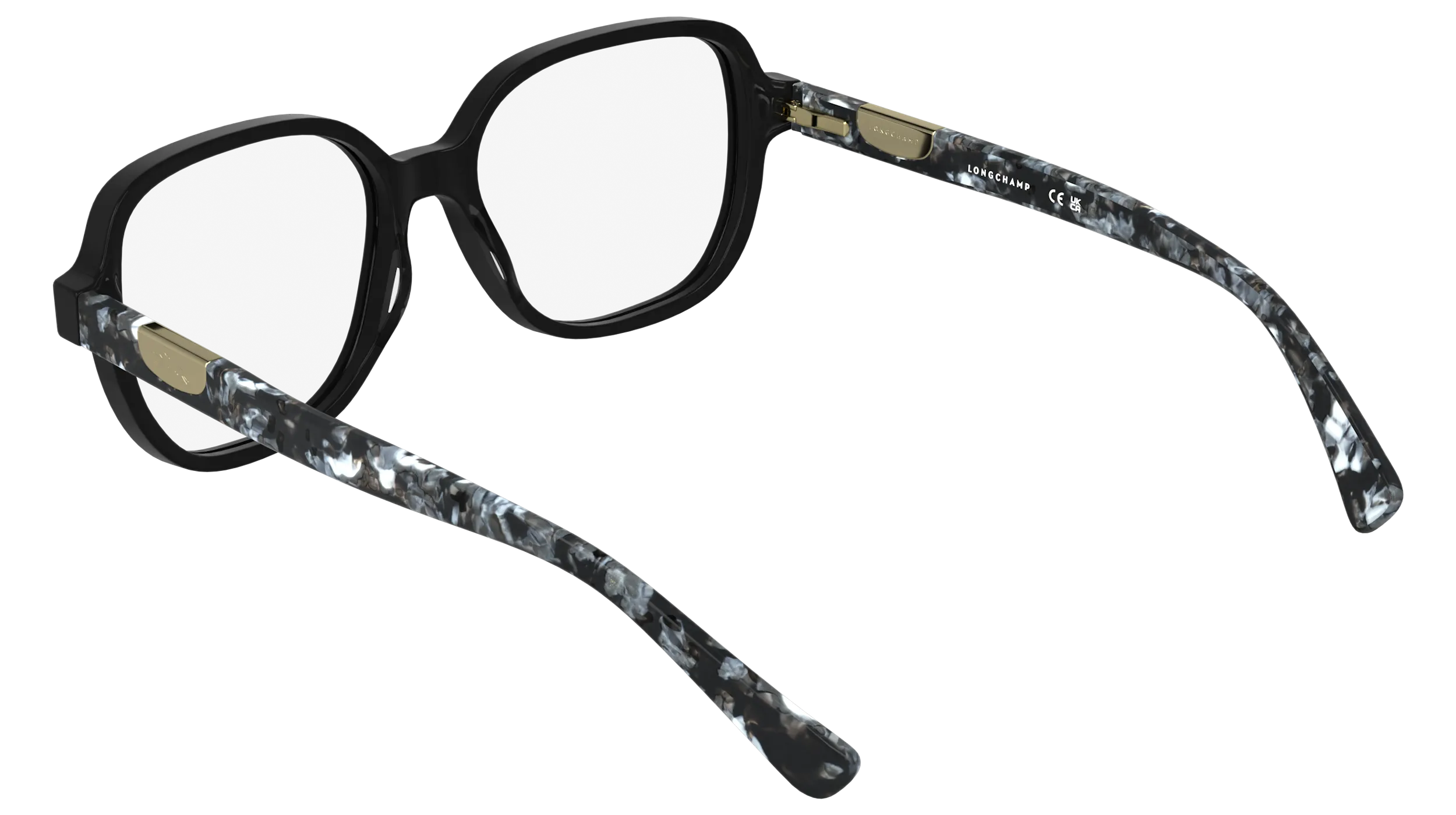 LONGCHAMP LO2784 001 Montature da vista Acetato Nero Squadrata Normale - immagine 4