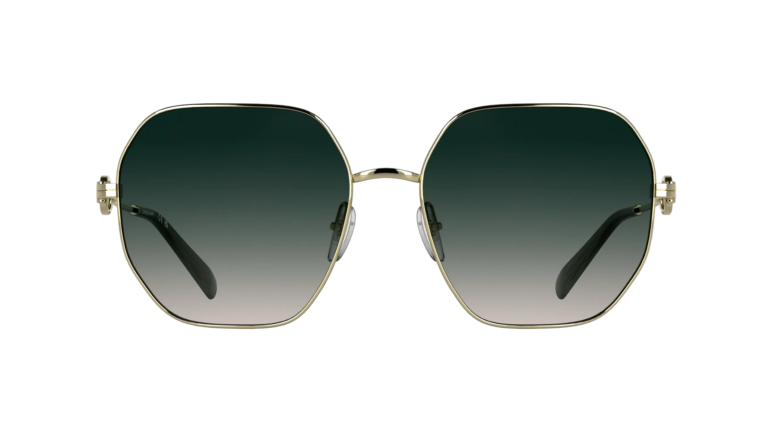 LONGCHAMP LO187S 725 Occhiali da sole Metallo Verde Squadrata Normale - immagine 2