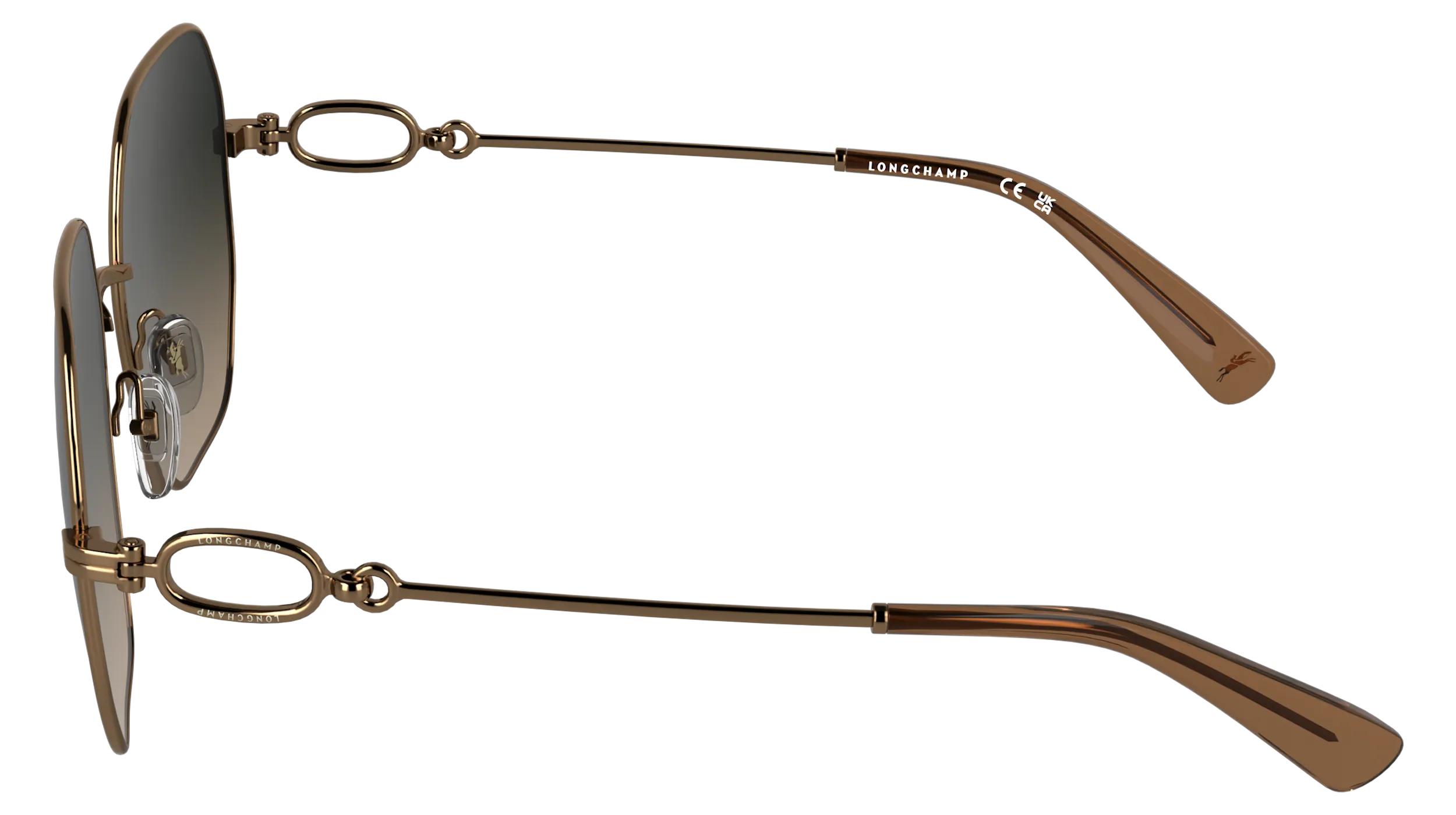 LONGCHAMP LO187S 734 Occhiali da sole Metallo Squadrata Normale - immagine 3