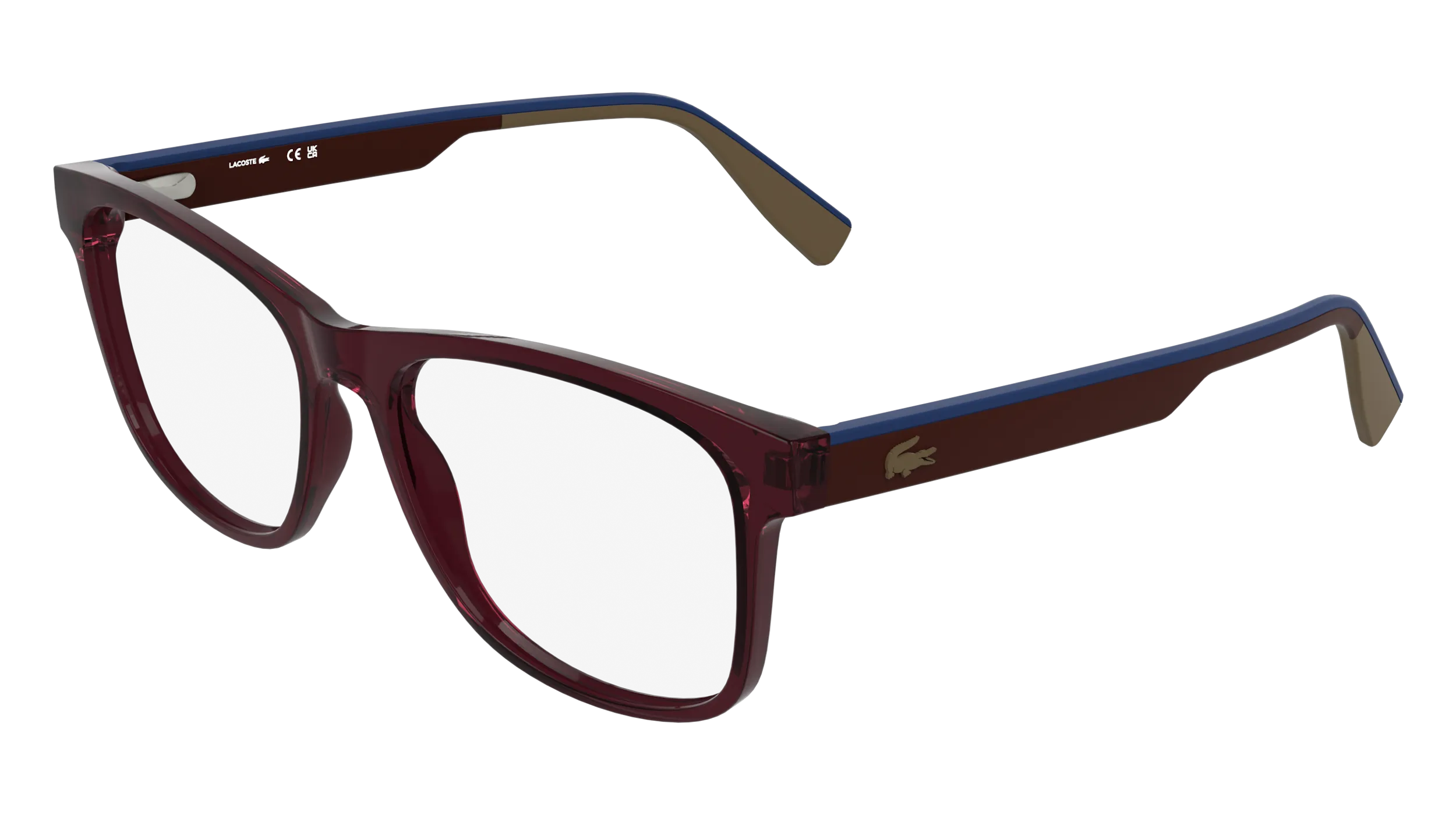 Lacoste L4004 601 Montature da vista Bio-iniettato Bordeaux Squadrata Normale - immagine 1