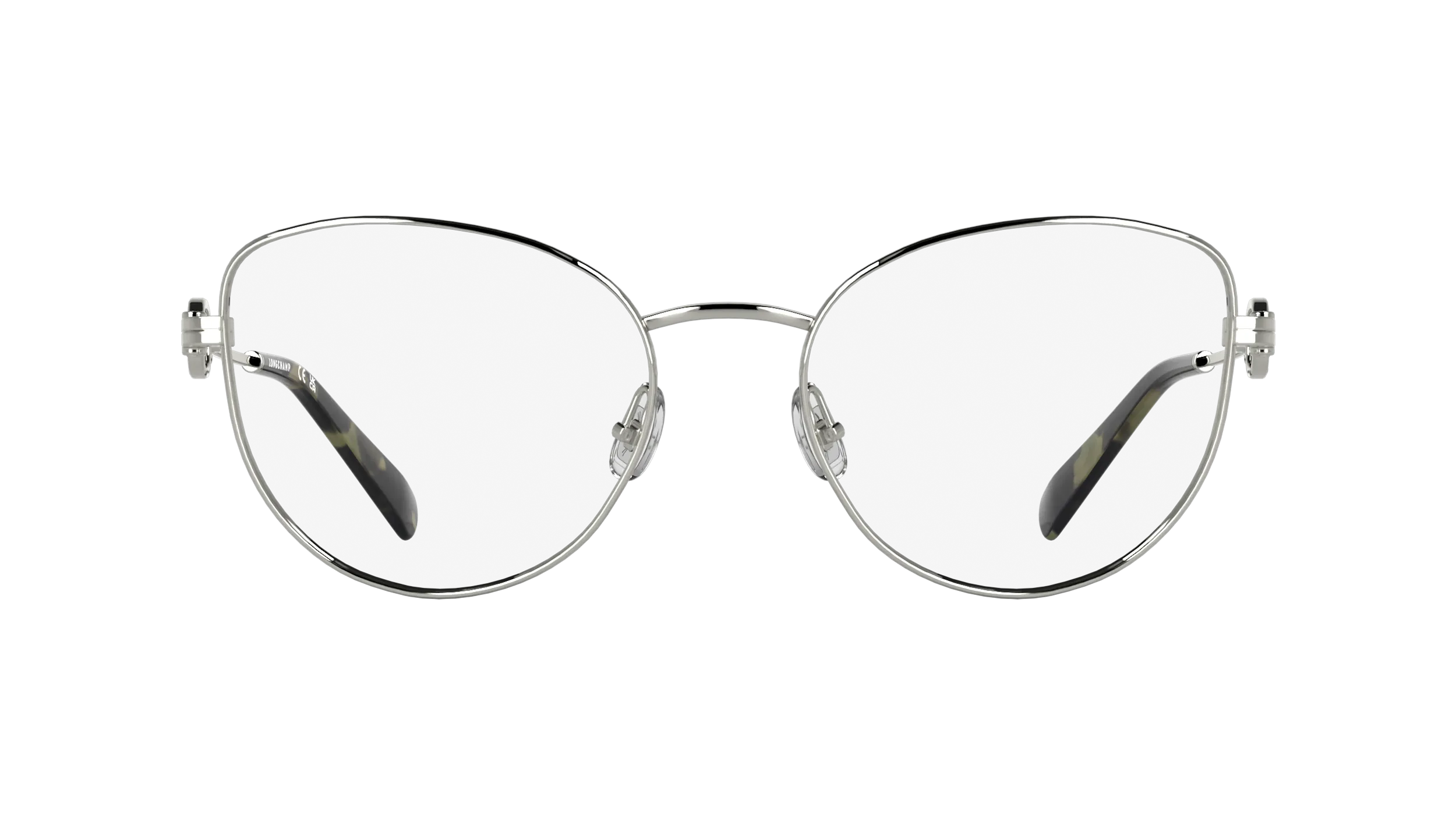 LONGCHAMP LO2180 040 Montature da vista Metallo Argento Farfalla Normale - immagine 2