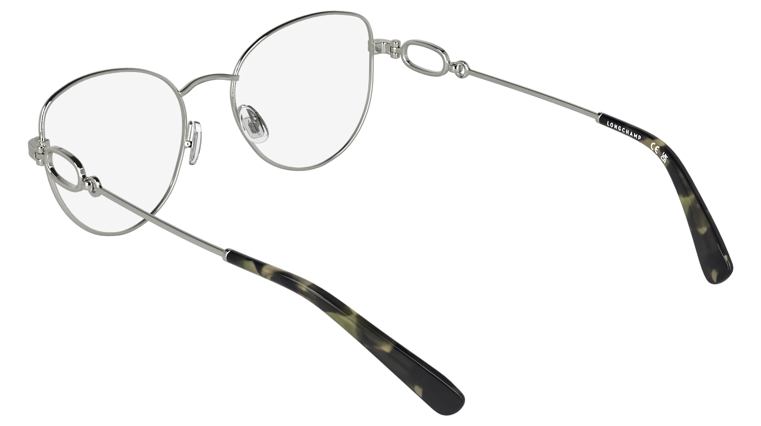 LONGCHAMP LO2180 040 Montature da vista Metallo Argento Farfalla Normale - immagine 4