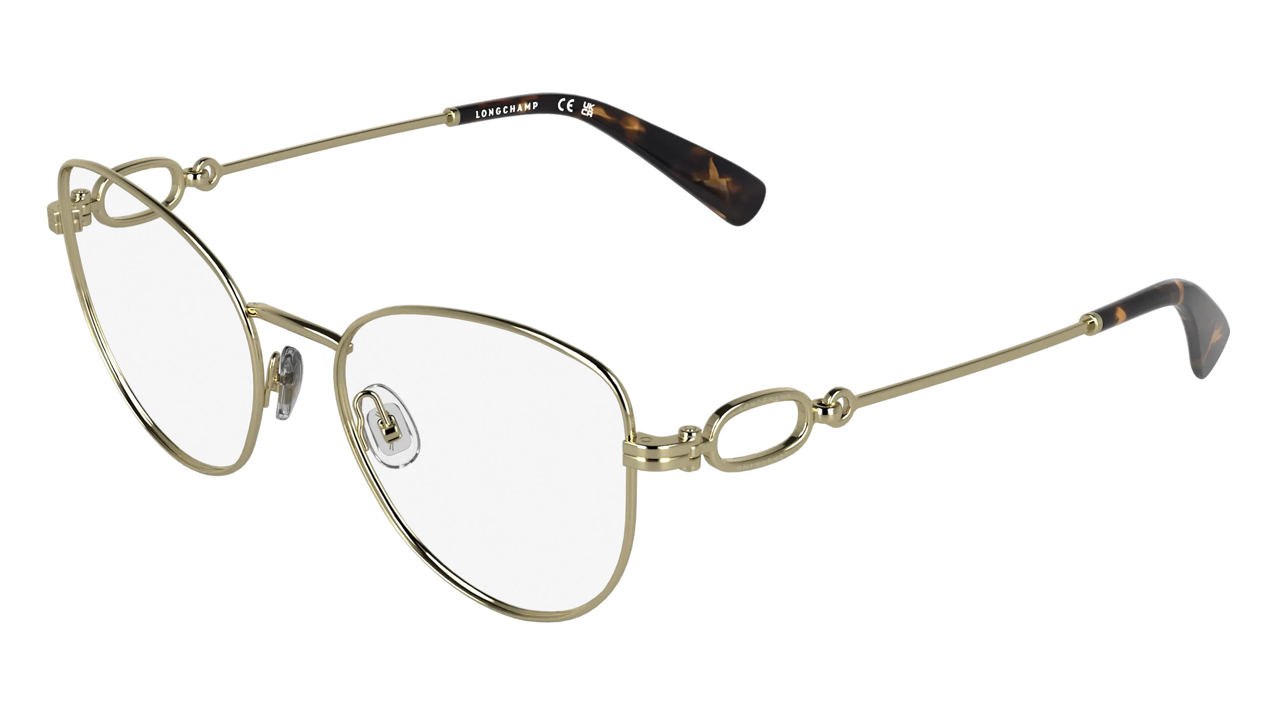 LONGCHAMP LO2180 714 Montature da vista Metallo Oro Farfalla Normale - immagine 1