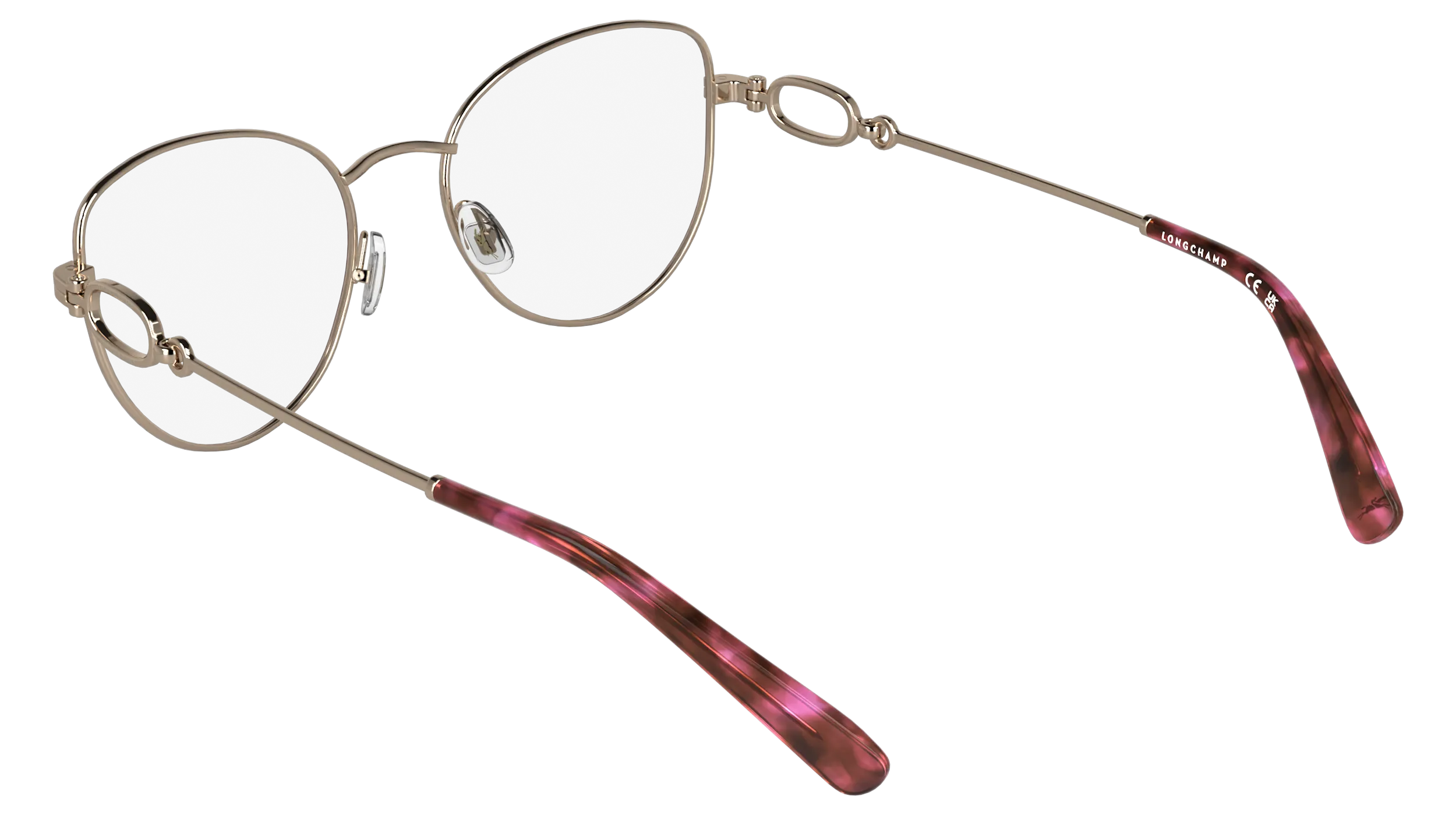 LONGCHAMP LO2180 770 Montature da vista Metallo Oro Farfalla Normale - immagine 4