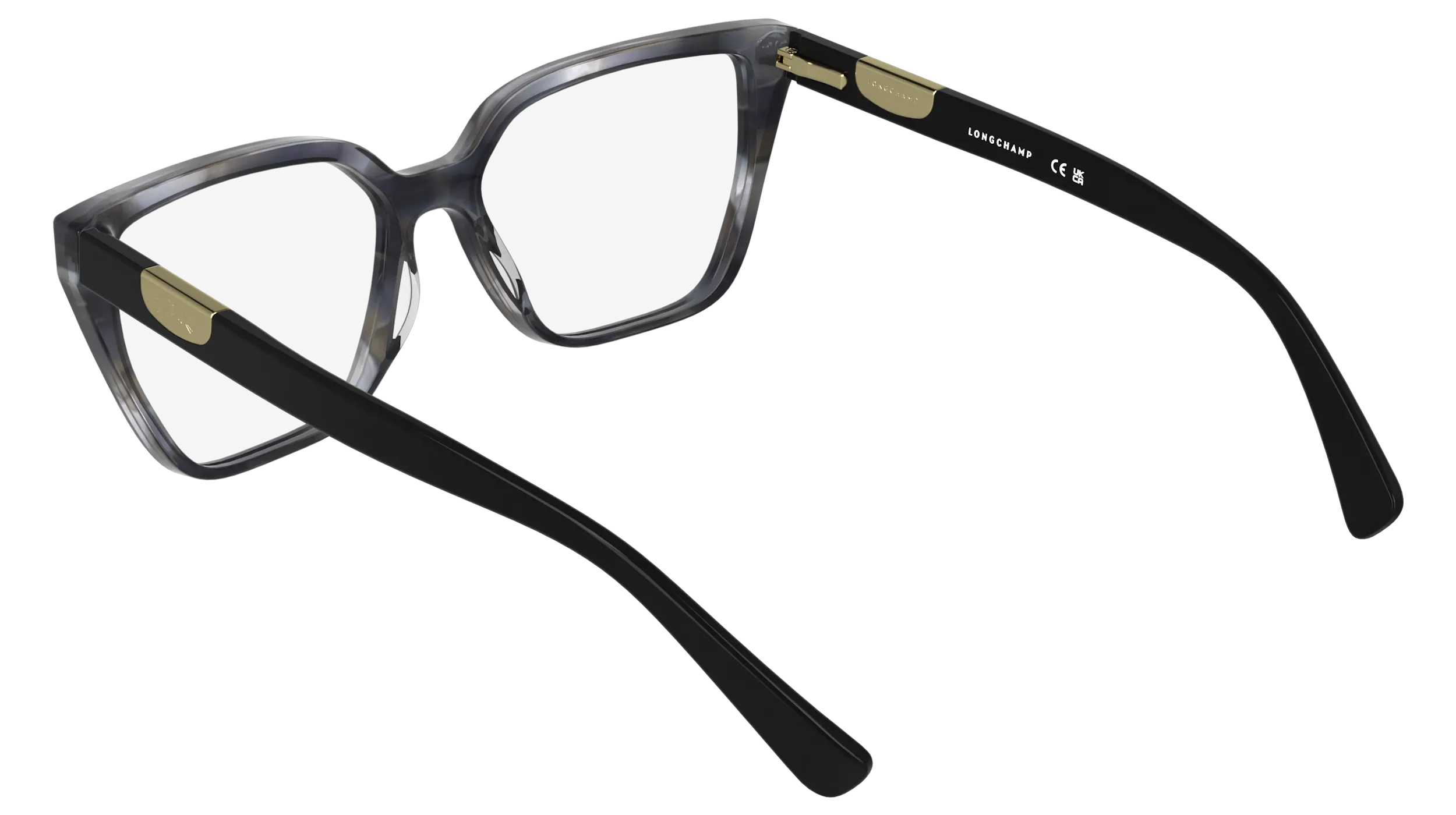 LONGCHAMP LO2785 036 Montature da vista Acetato Grigio Cat Eye Normale - immagine 4