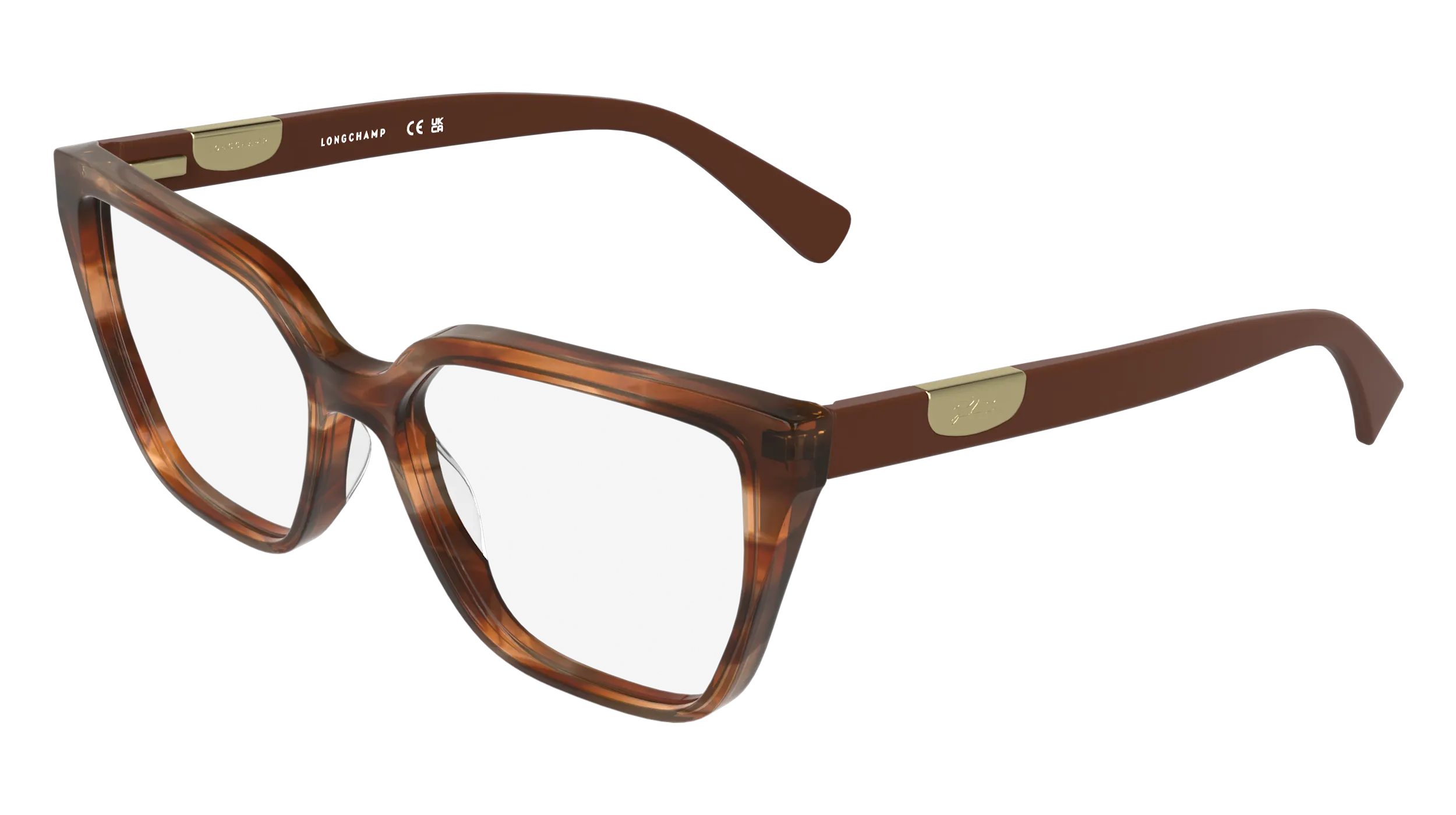 LONGCHAMP LO2785 211 Montature da vista Acetato Marrone Cat Eye Normale - immagine 1