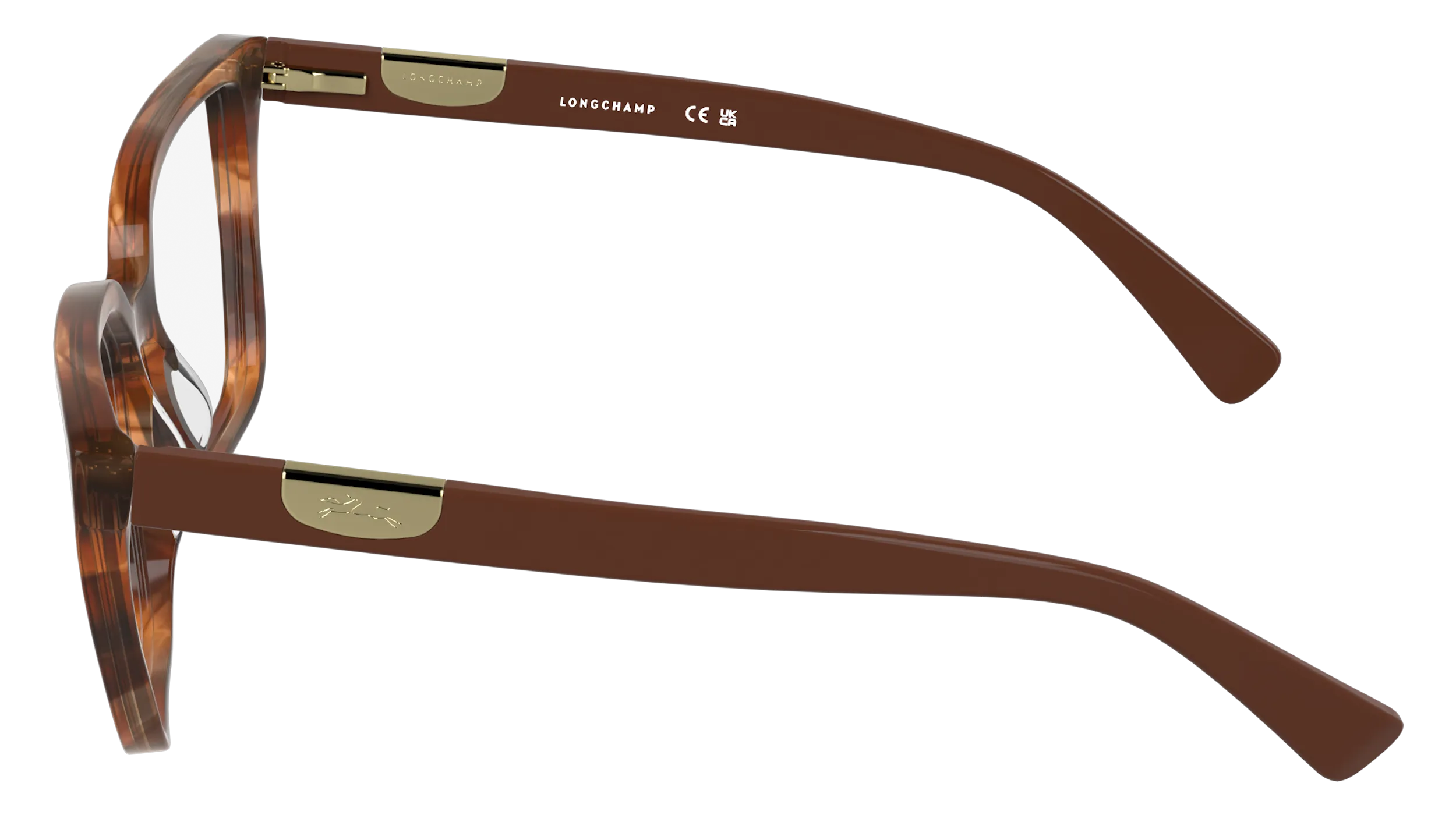 LONGCHAMP LO2785 211 Montature da vista Acetato Marrone Cat Eye Normale - immagine 3
