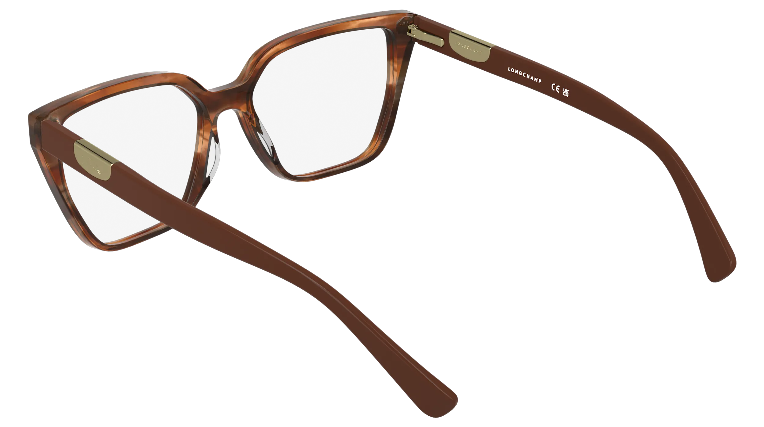 LONGCHAMP LO2785 211 Montature da vista Acetato Marrone Cat Eye Normale - immagine 4