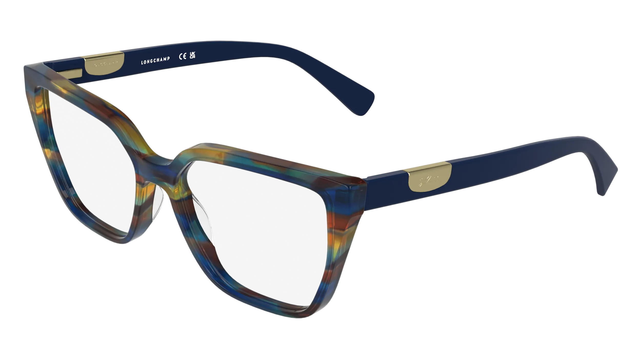 LONGCHAMP LO2785 407 Montature da vista Acetato Blu Cat Eye Normale - immagine 1