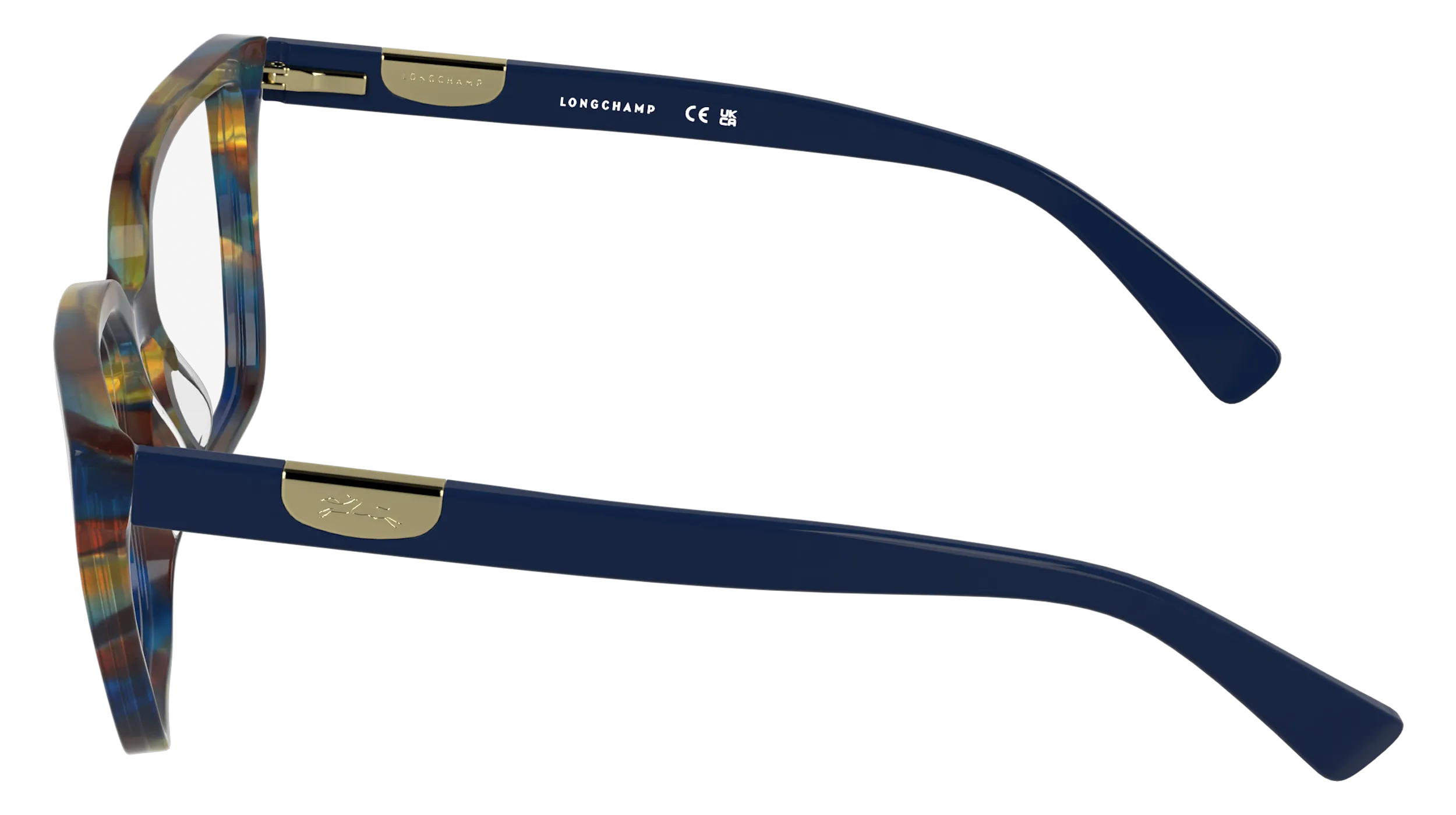 LONGCHAMP LO2785 407 Montature da vista Acetato Blu Cat Eye Normale - immagine 3