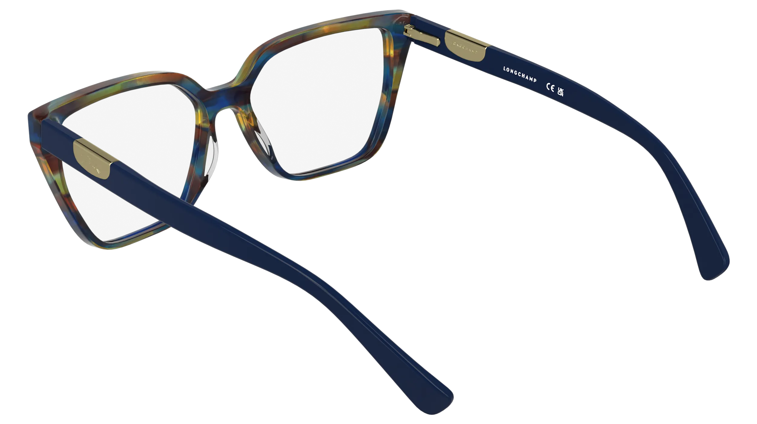 LONGCHAMP LO2785 407 Montature da vista Acetato Blu Cat Eye Normale - immagine 4