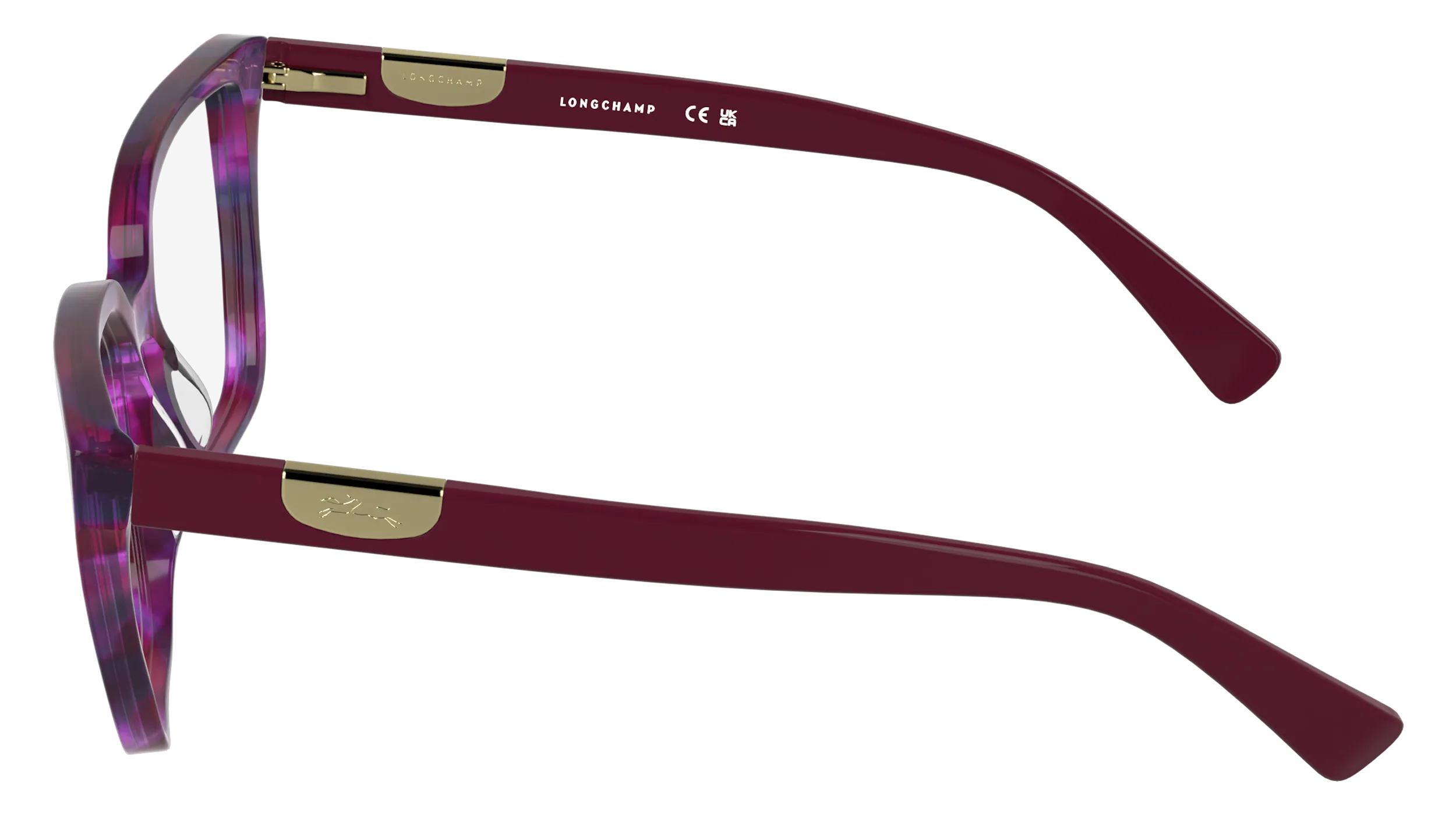 LONGCHAMP LO2785 605 Montature da vista Acetato Rosso Cat Eye Normale - immagine 3
