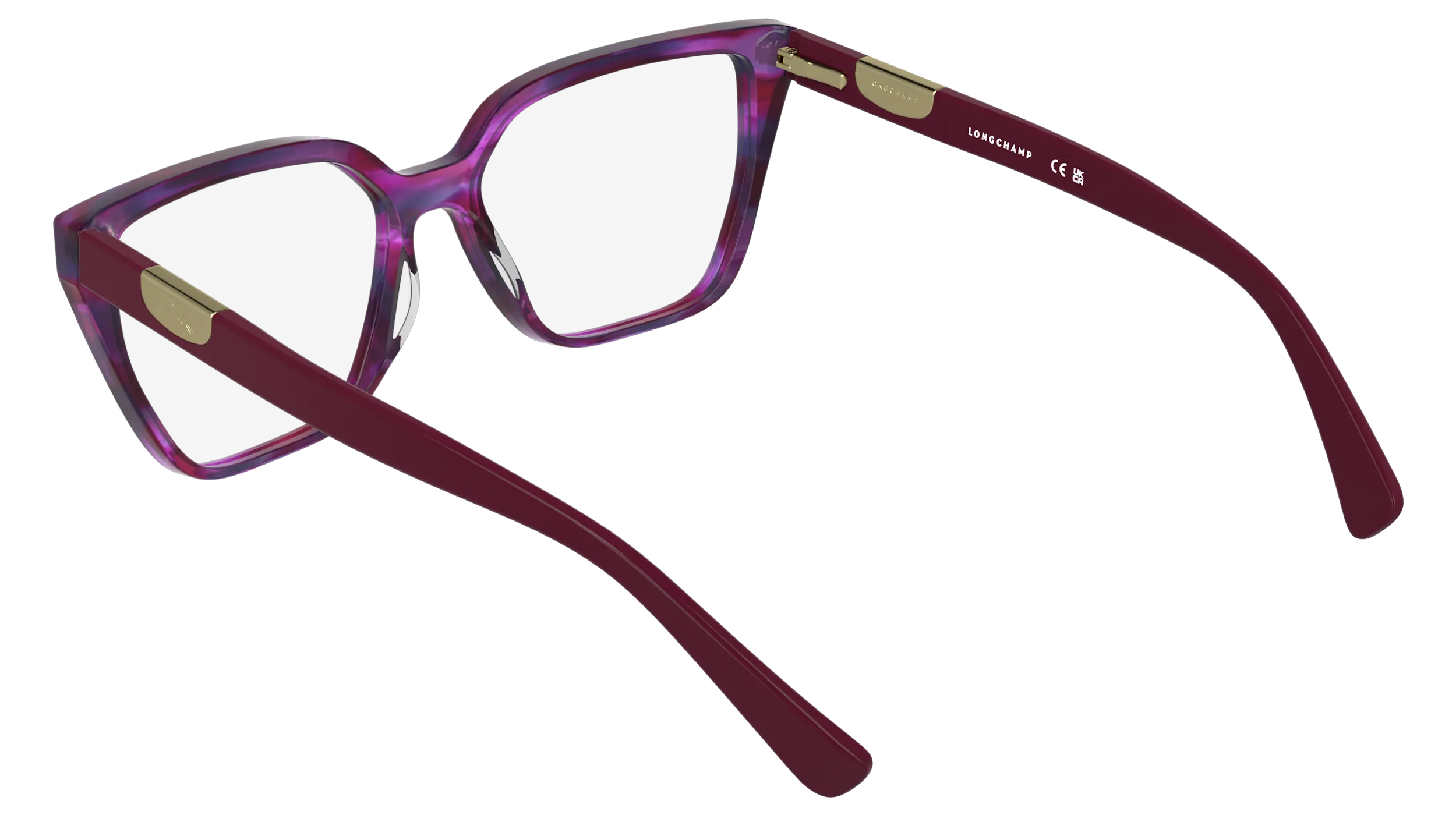 LONGCHAMP LO2785 605 Montature da vista Acetato Rosso Cat Eye Normale - immagine 4