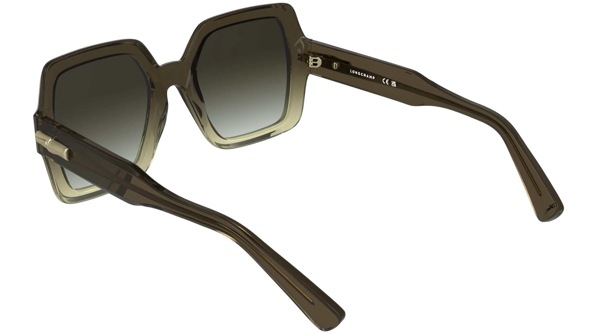 LONGCHAMP LO790S 207 Occhiali da sole Acetato Marrone Squadrata Normale - immagine 4