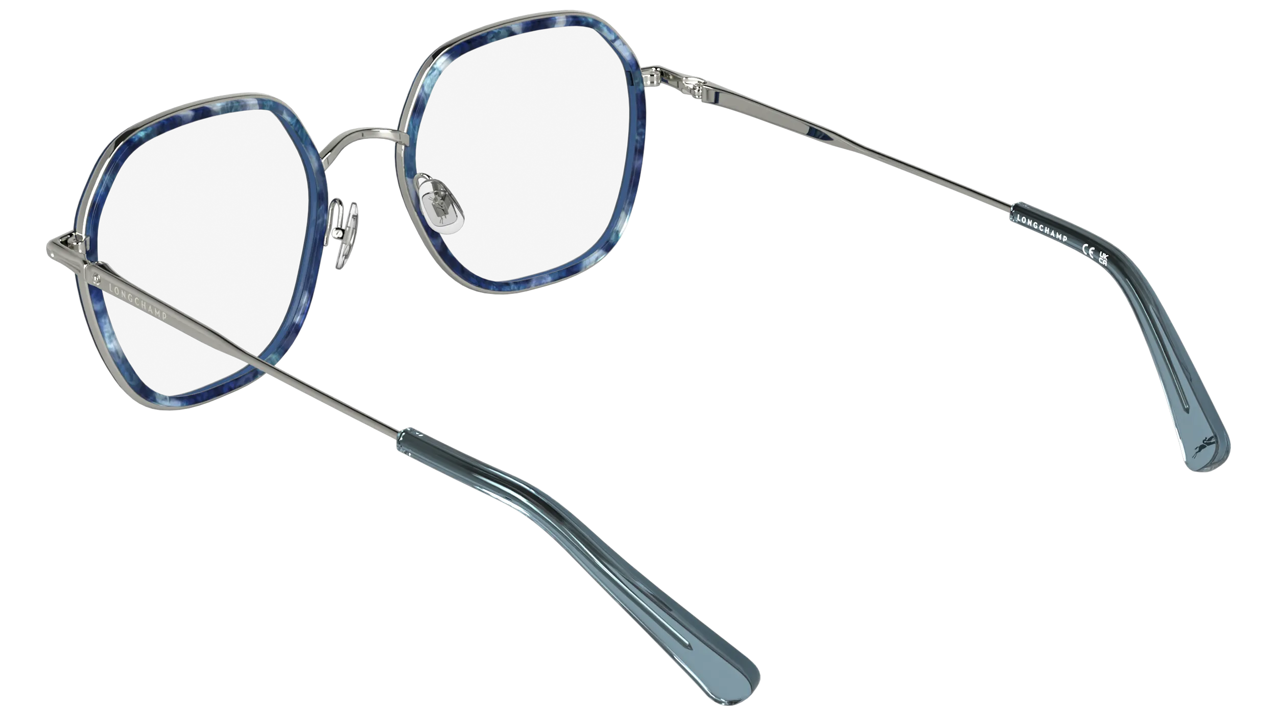 LONGCHAMP LO2183 431 Montature da vista Metallo Blu Squadrata Normale - immagine 4