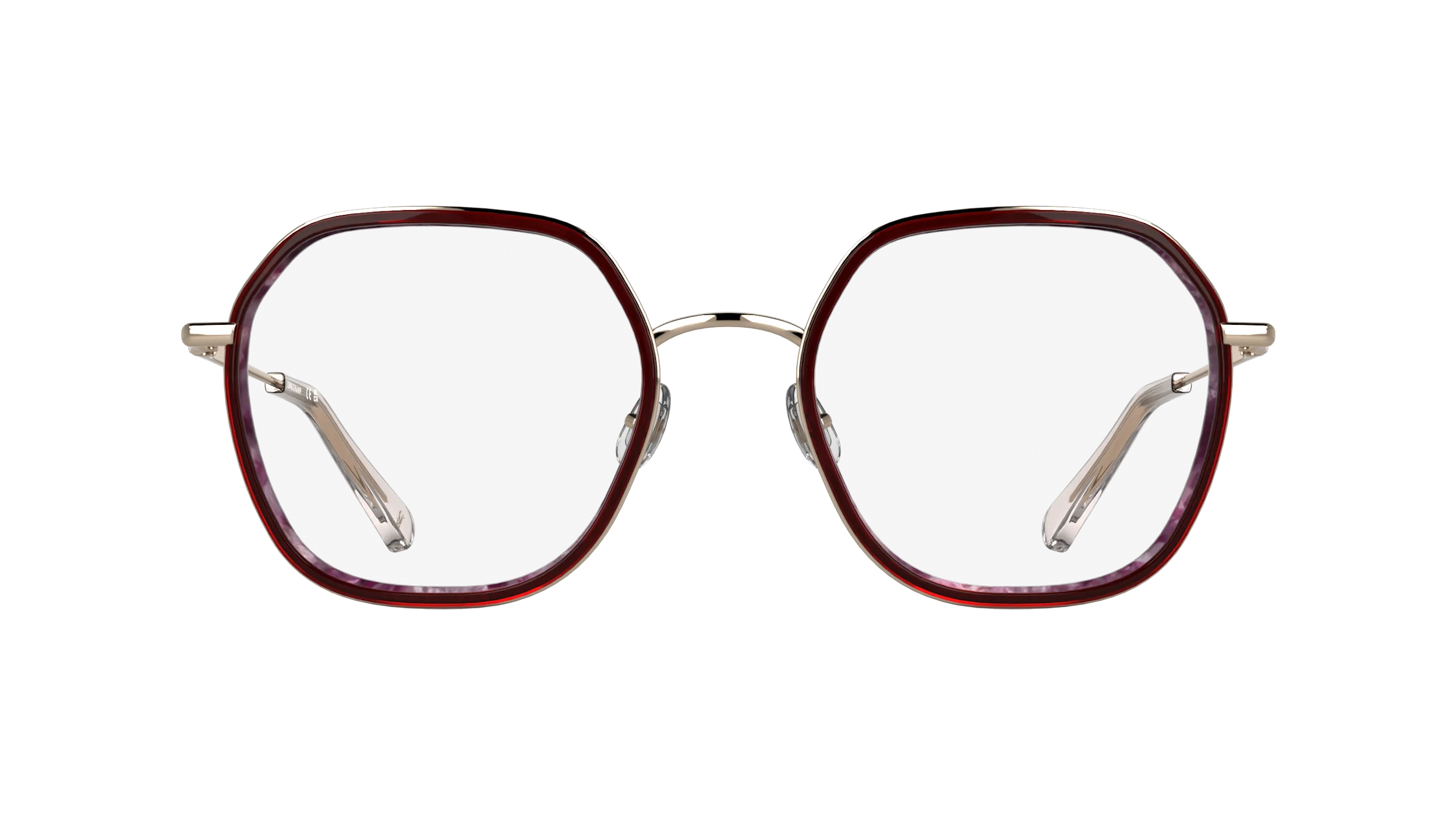 LONGCHAMP LO2183 641 Montature da vista Metallo Rosso Squadrata Normale - immagine 2
