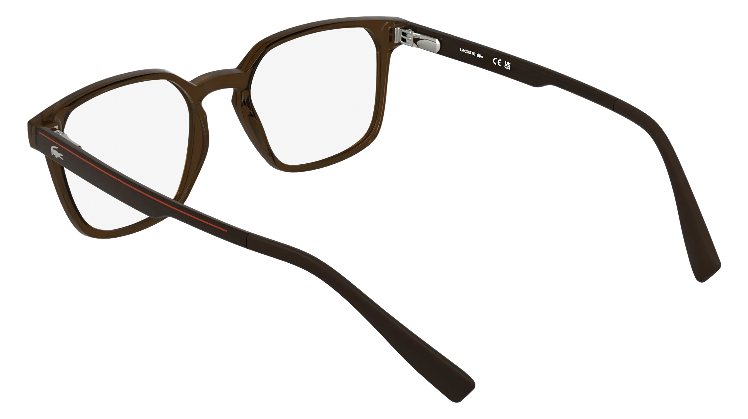 Lacoste L4006 210 Montature da vista Bio-iniettato Marrone Squadrata Normale - immagine 4