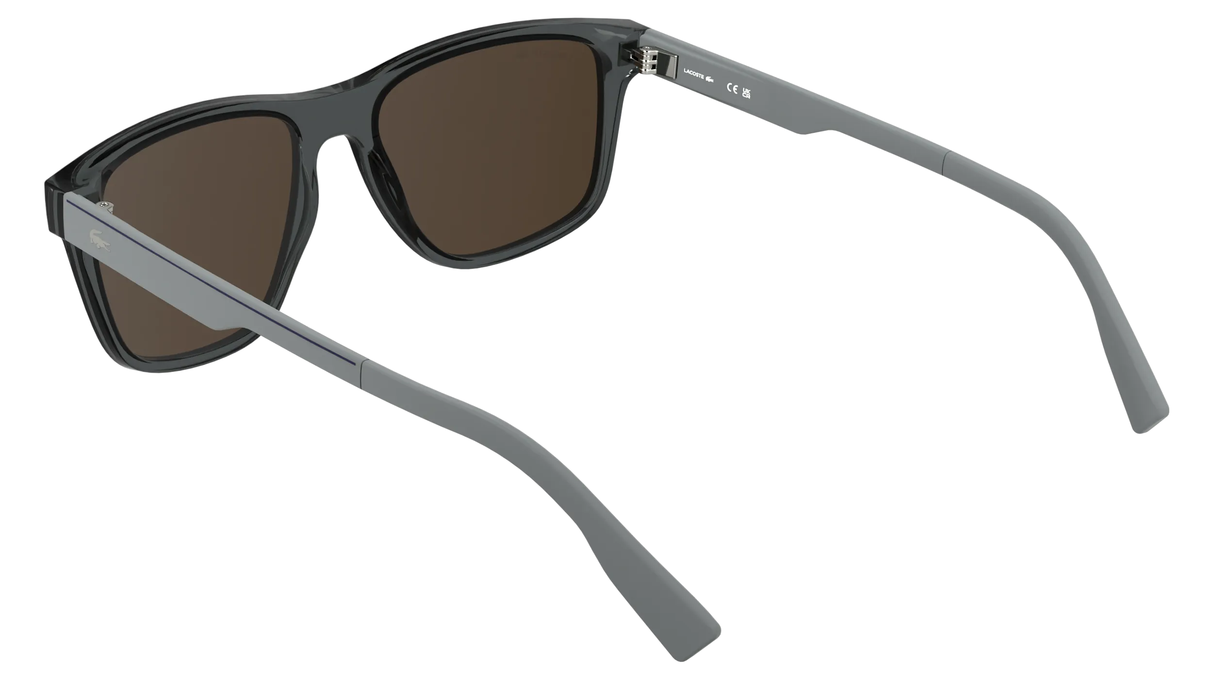 Lacoste L6078S 035 Occhiali da sole Bio-iniettato Grigio Marrone Squadrata Normale - immagine 4