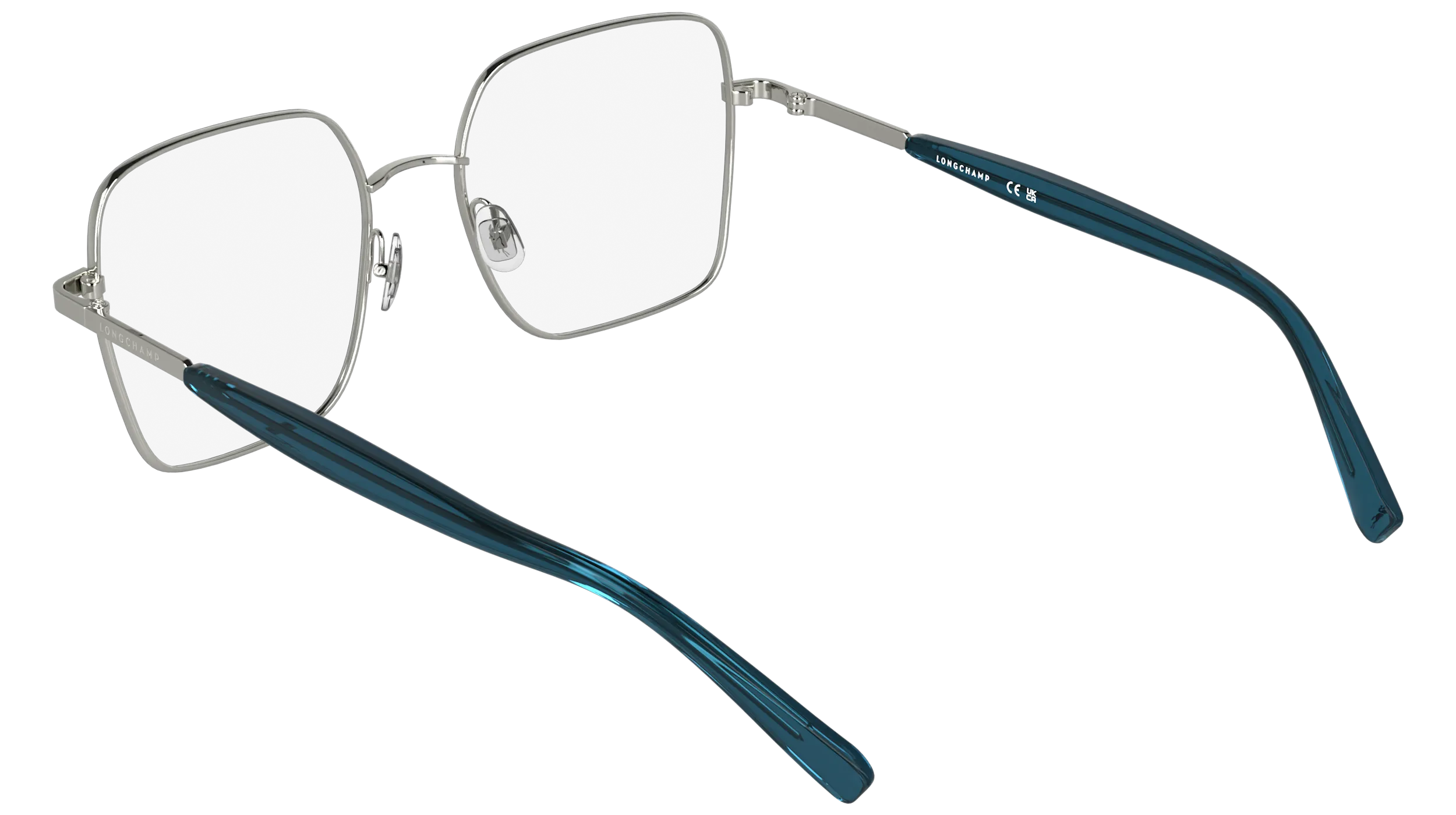 LONGCHAMP LO2181 046 Montature da vista Metallo Argento Squadrata Normale - immagine 4