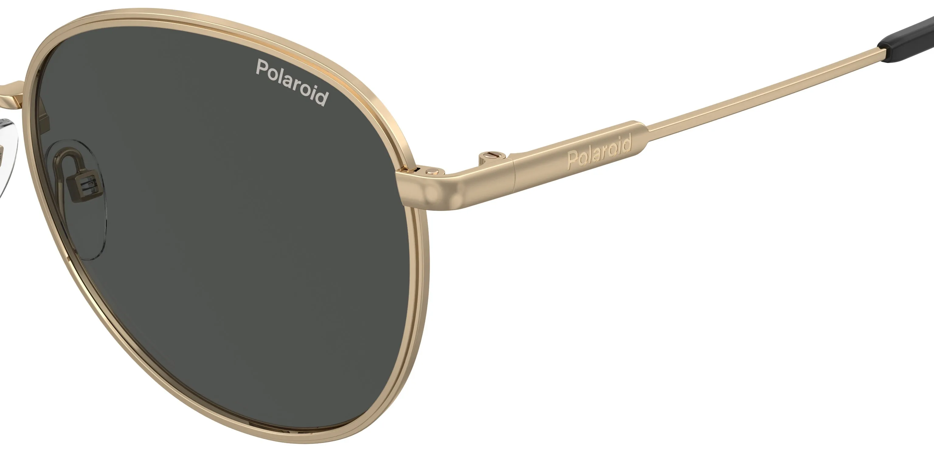 Polaroid PLD 6215/S/XN 2F7/M9 Occhiali da sole Metallo Oro Grigio Pantos Polarizzata - immagine 4