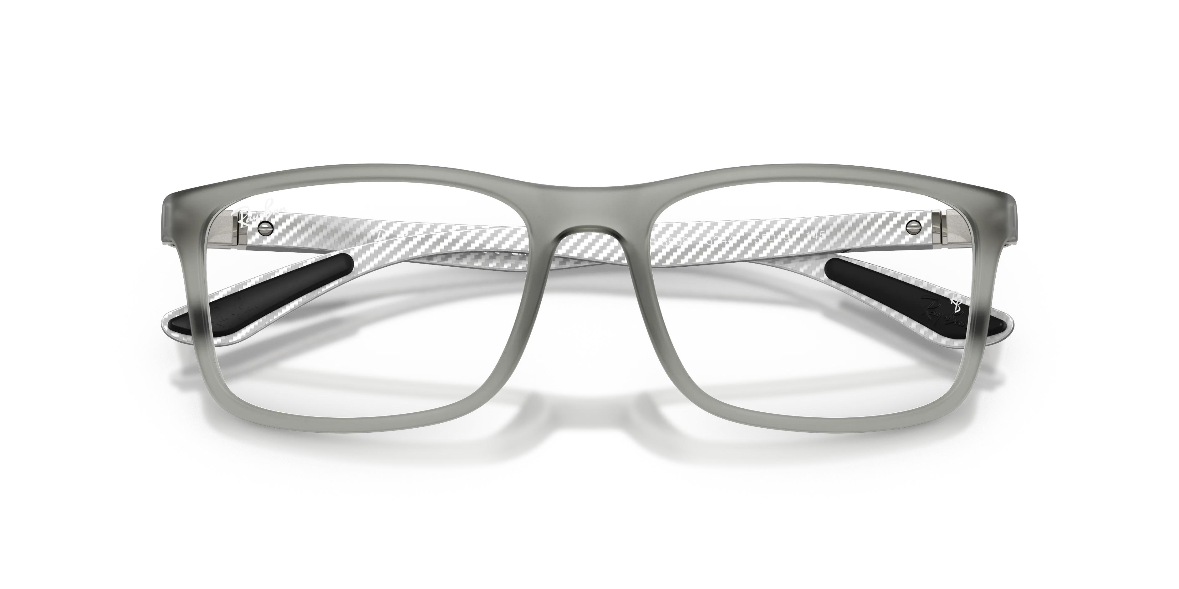 Ray - Ban RX8908 5244 Montature da vista Nylon Grigio Trasparente Squadrata Normale - immagine 2