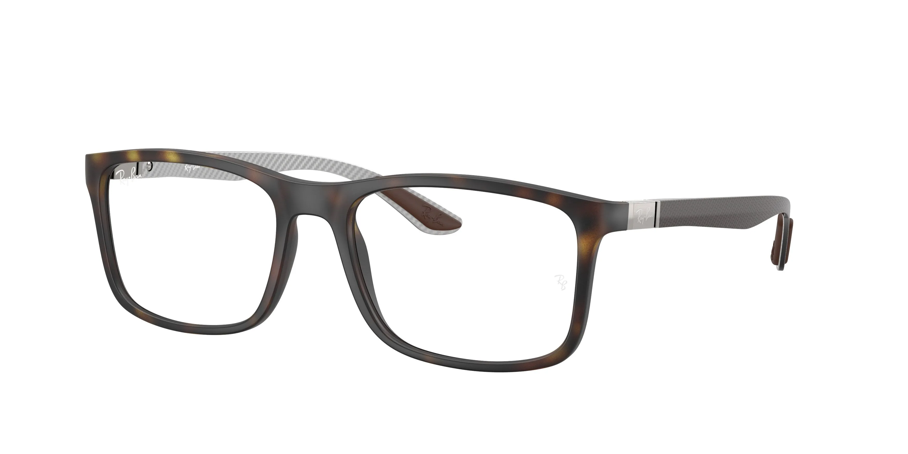 Ray - Ban RX8908 5200 Montature da vista Nylon Tartaruga Trasparente Squadrata Normale - immagine 1