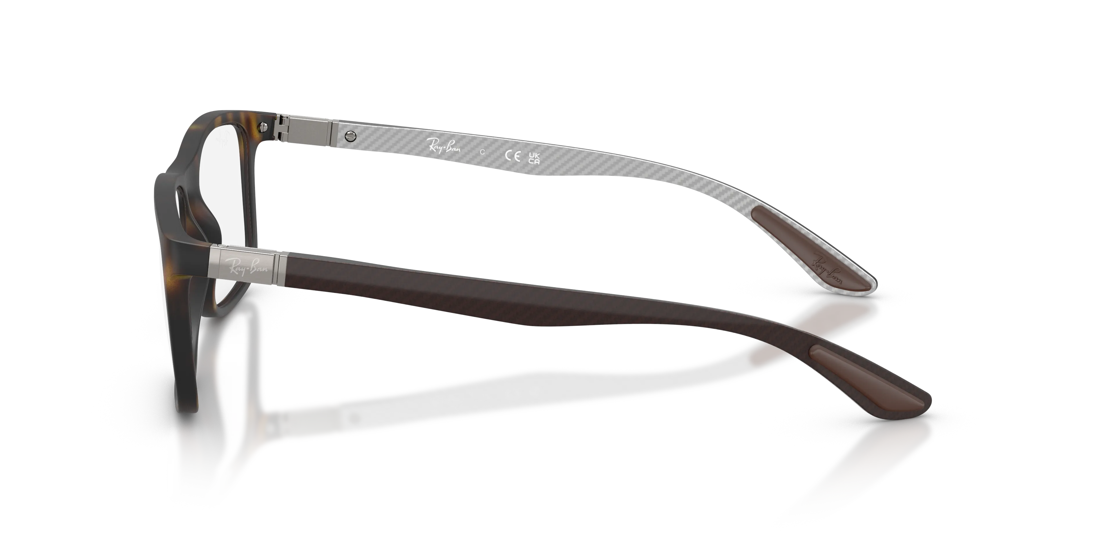 Ray - Ban RX8908 5200 Montature da vista Nylon Tartaruga Trasparente Squadrata Normale - immagine 4