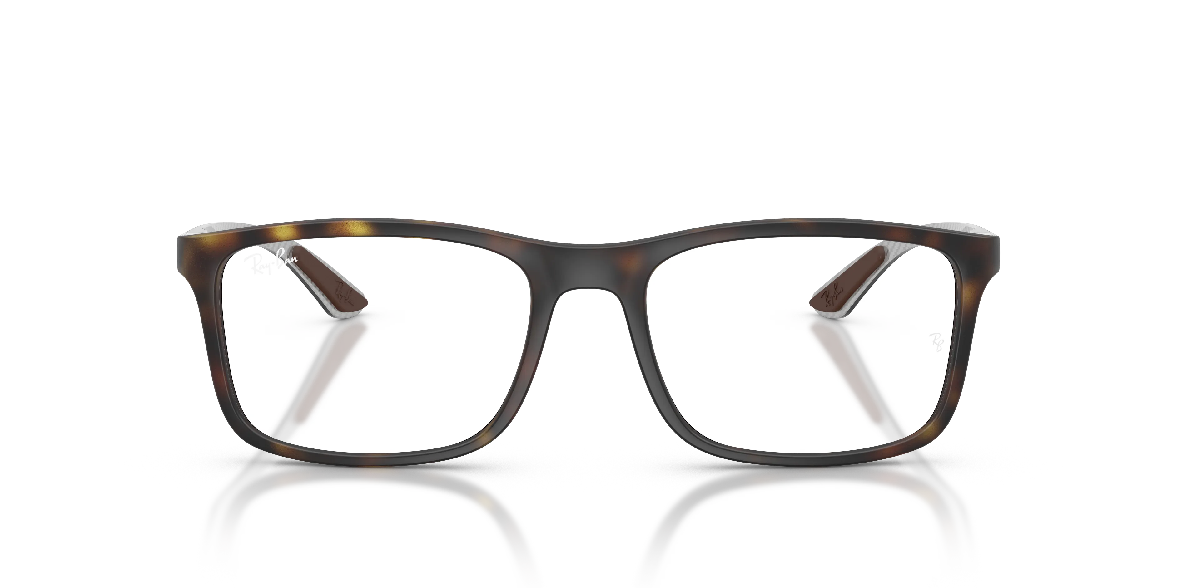 Ray - Ban RX8908 5200 Montature da vista Nylon Tartaruga Trasparente Squadrata Normale - immagine 3