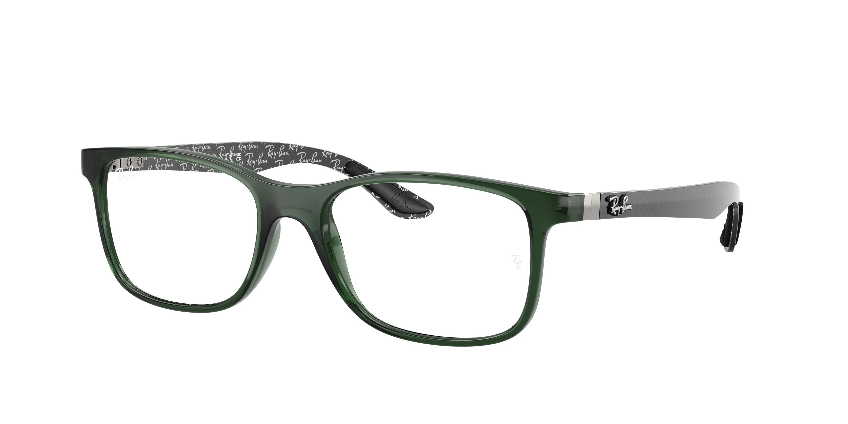 Ray - Ban RX8903 8465 Montature da vista Iniettato Verde Trasparente Squadrata Normale - immagine 1