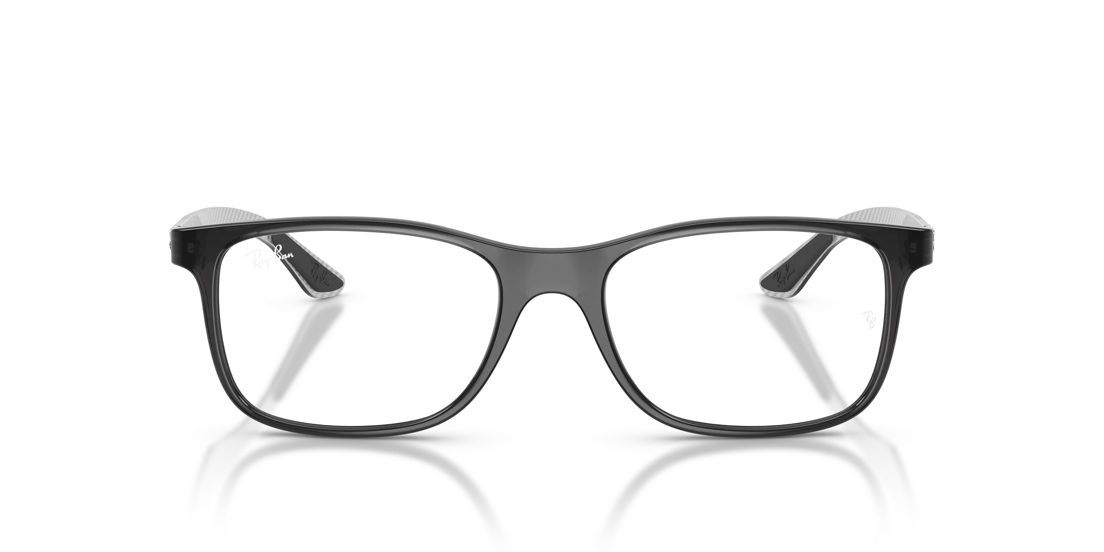 Ray - Ban RX8903 8061 Montature da vista Iniettato Grigio Trasparente Squadrata Normale - immagine 3