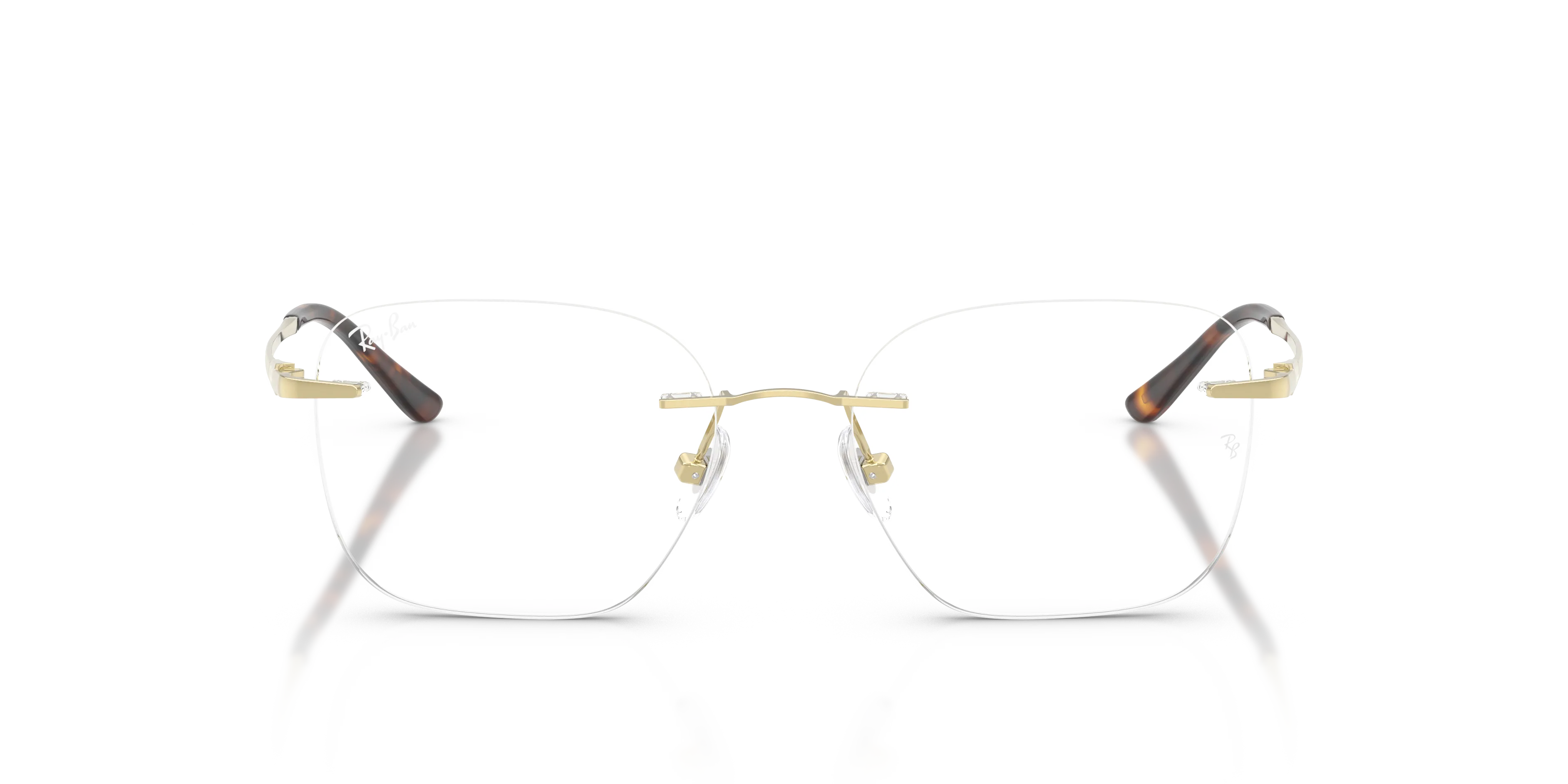 Ray - Ban RX8783D 1251 Montature da vista Titanio Oro Trasparente Squadrata Normale - immagine 3