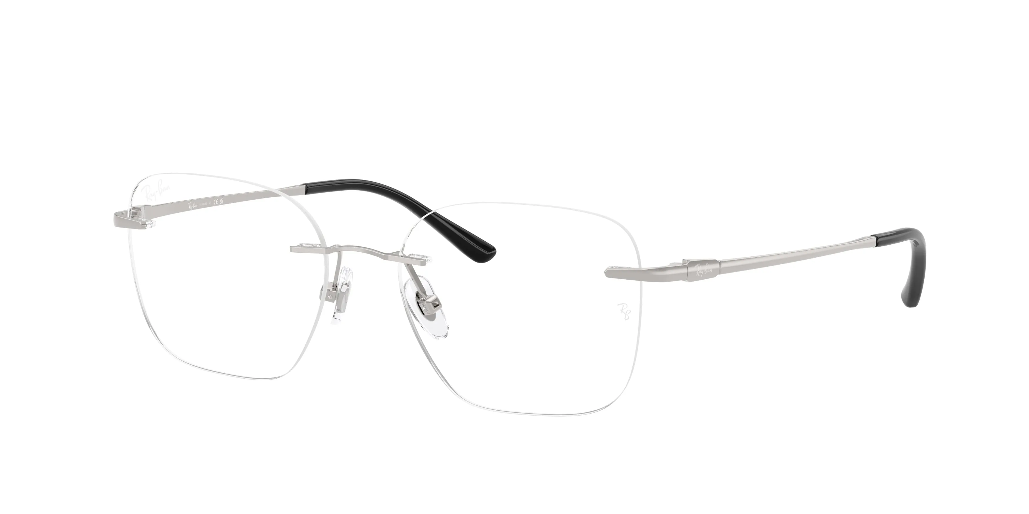 Ray - Ban RX8783D 1002 Montature da vista Titanio Argento Trasparente Squadrata Normale - immagine 1