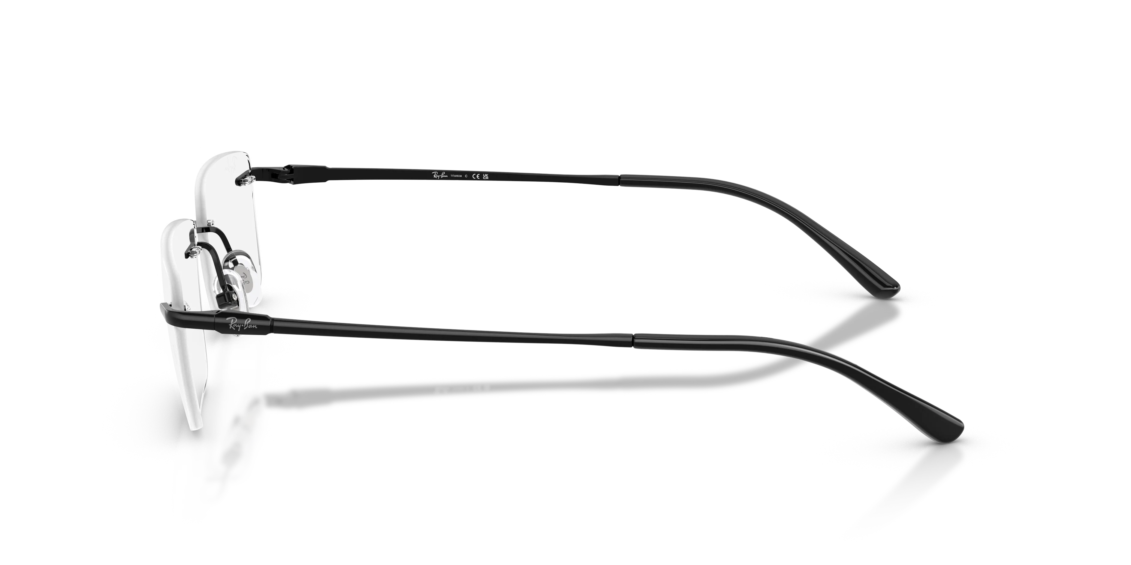 Ray - Ban RX8781D 1244 Montature da vista Titanio Nero Trasparente Squadrata Normale - immagine 4