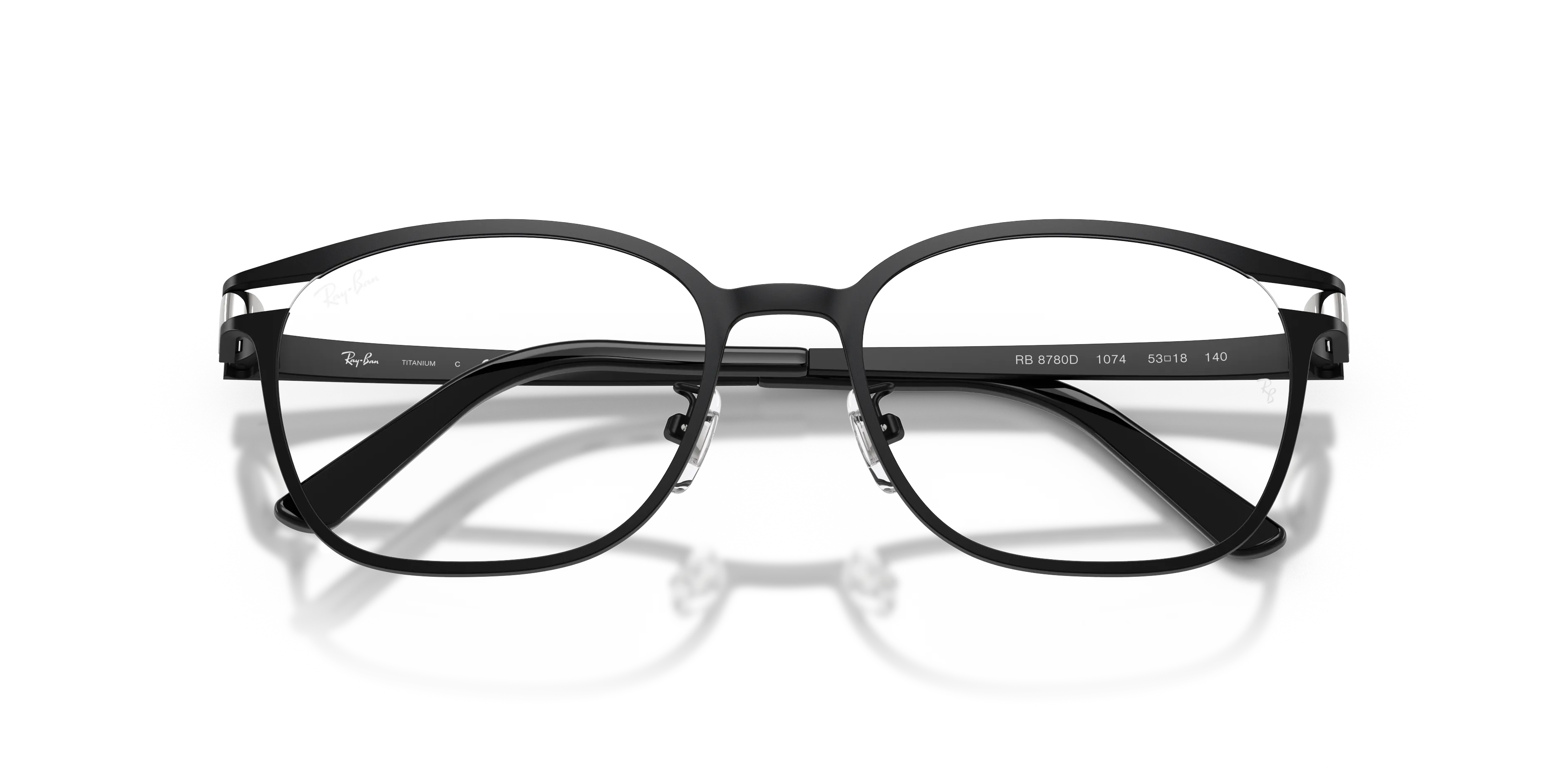 Ray - Ban RX8780D 1074 Montature da vista Titanio Nero Trasparente Squadrata Normale - immagine 2