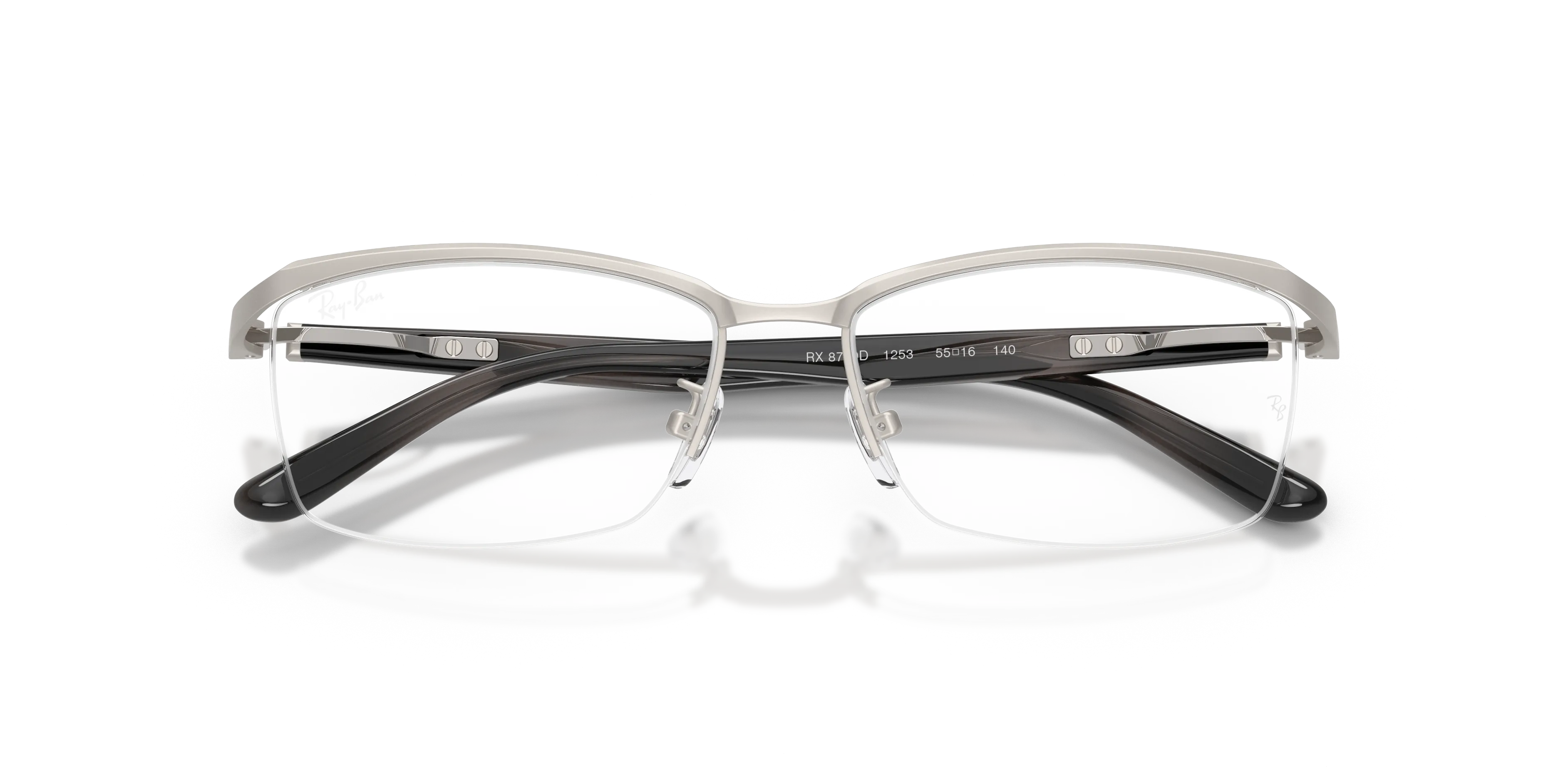 Ray - Ban RX8779D 1253 Montature da vista Titanio Argento Trasparente Pillow Normale - immagine 2