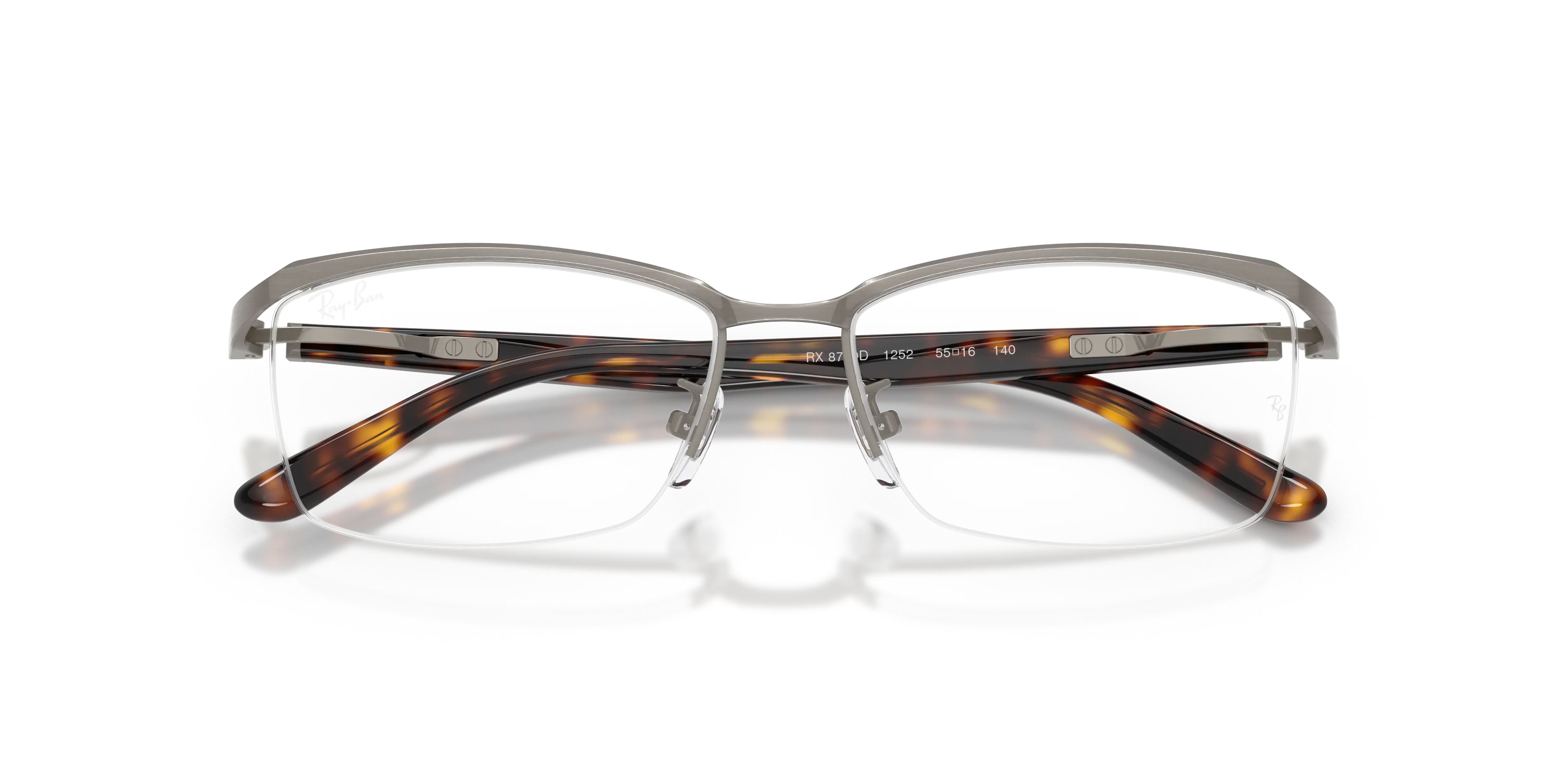 Ray - Ban RX8779D 1252 Montature da vista Titanio Grigio Trasparente Pillow Normale - immagine 2